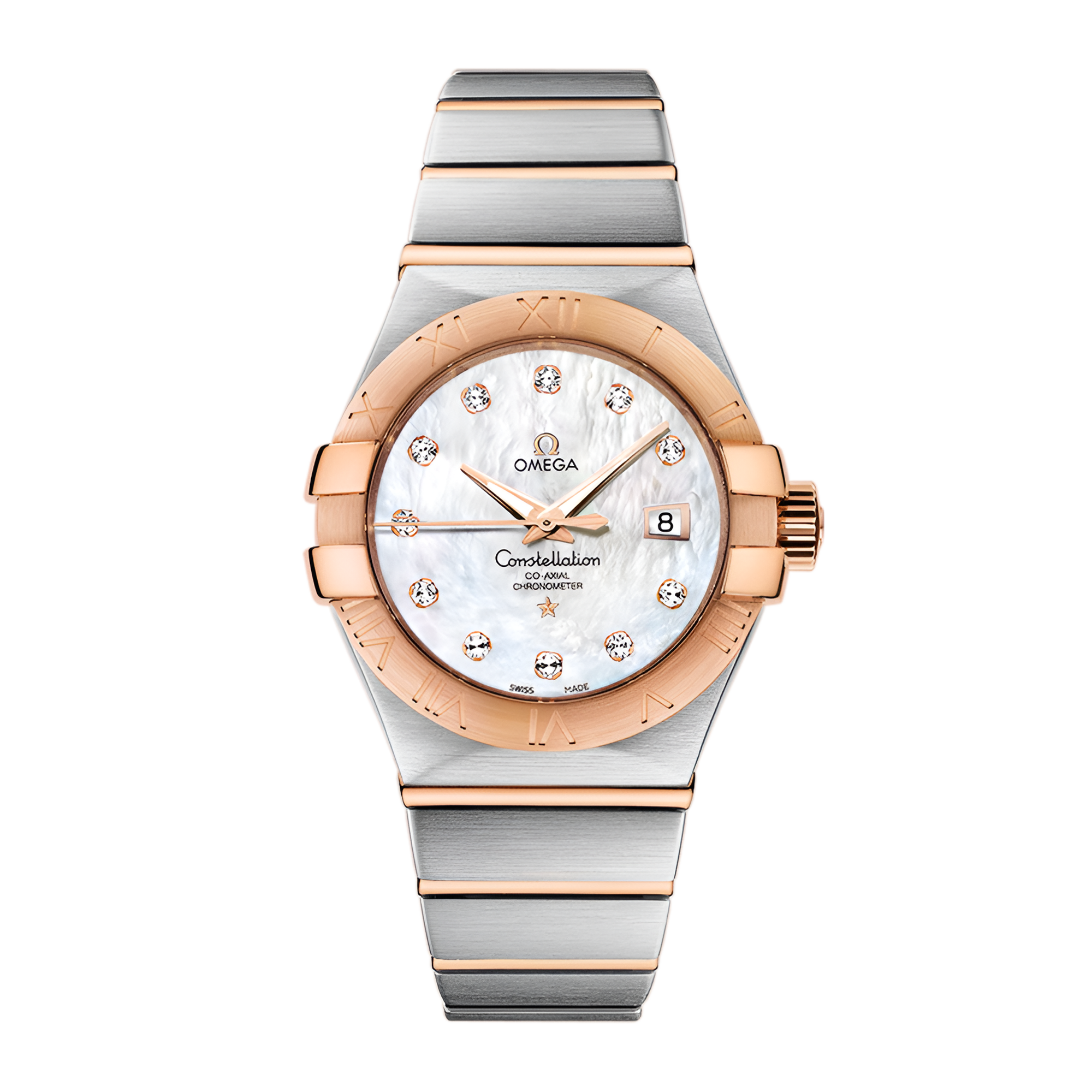 Constellation Co-Axial Rose Gold & Steel White Dial 31mm Product Image