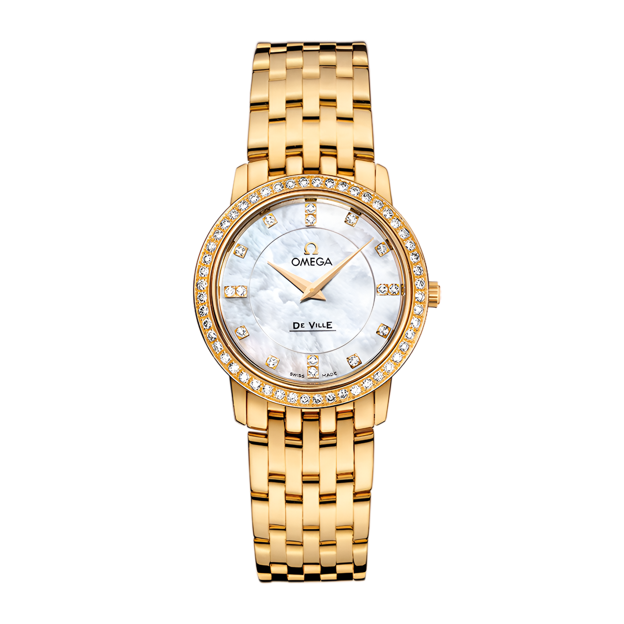 Omega De Ville Yellow Gold & Steel White Dial 27mm 424.20.27.60