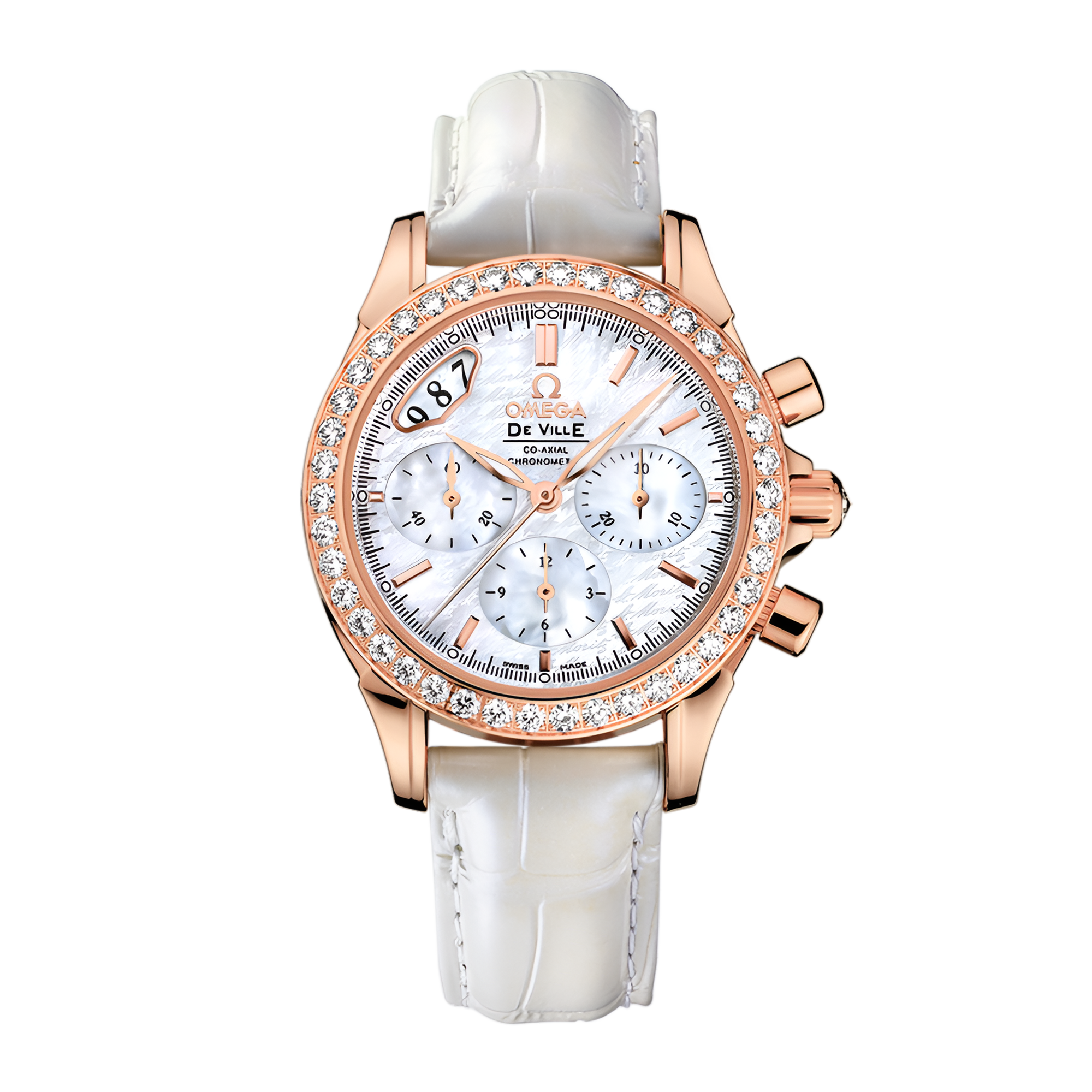 時計 OMEGA / De Ville Prestige De Ville Steel - red gold Chronometer Watch 424.23.40.20