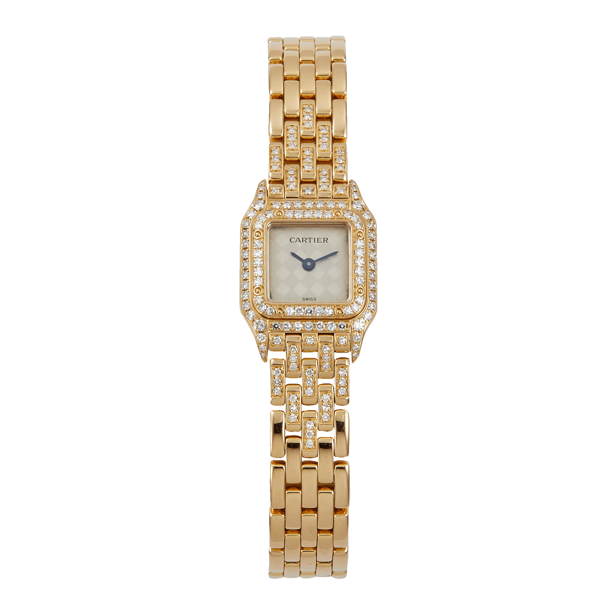 Panthère de Cartier Mini Panthere Yellow Gold Diamond White Dial Product Image 5