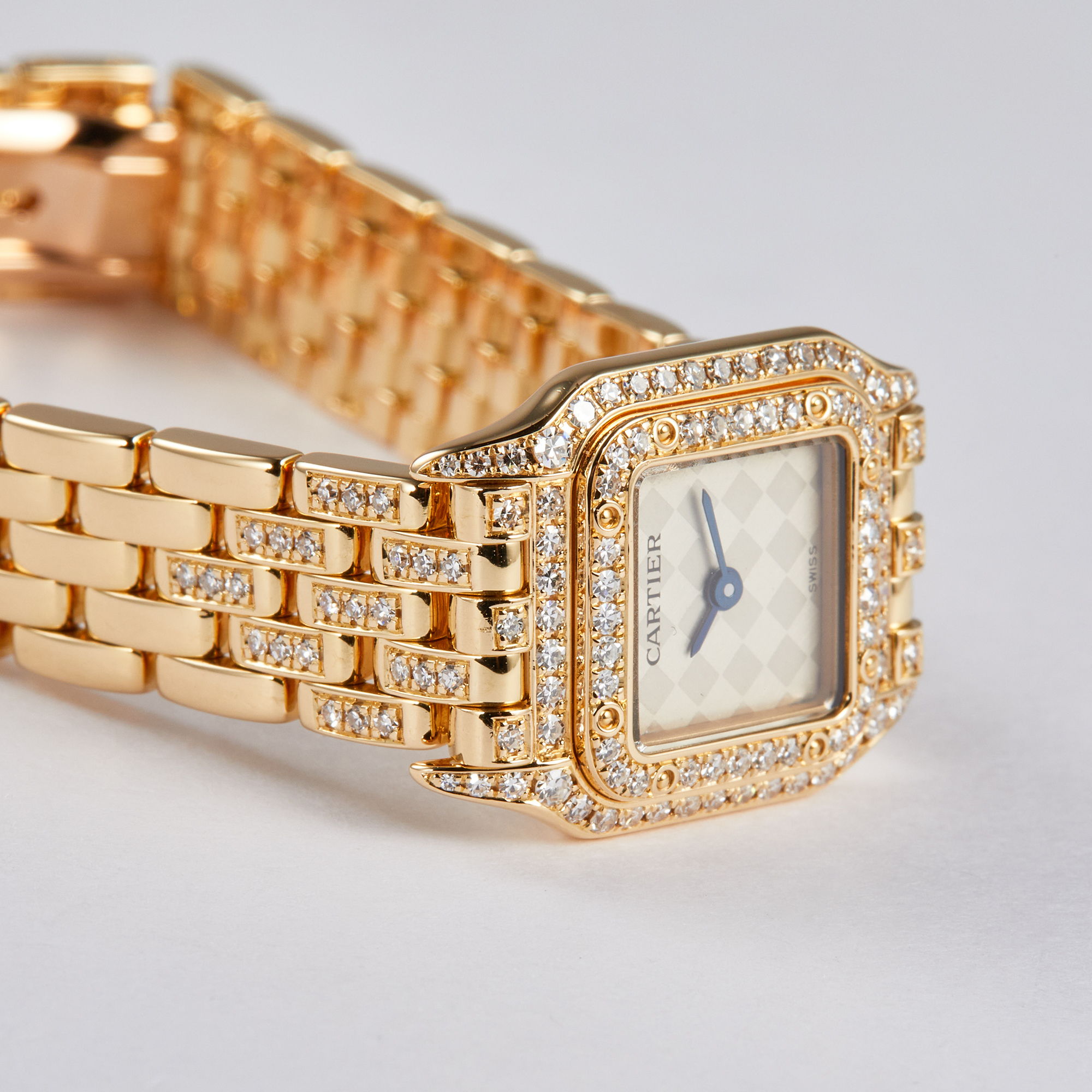 Panthère de Cartier Mini Panthere Yellow Gold Diamond White Dial Product Image 1