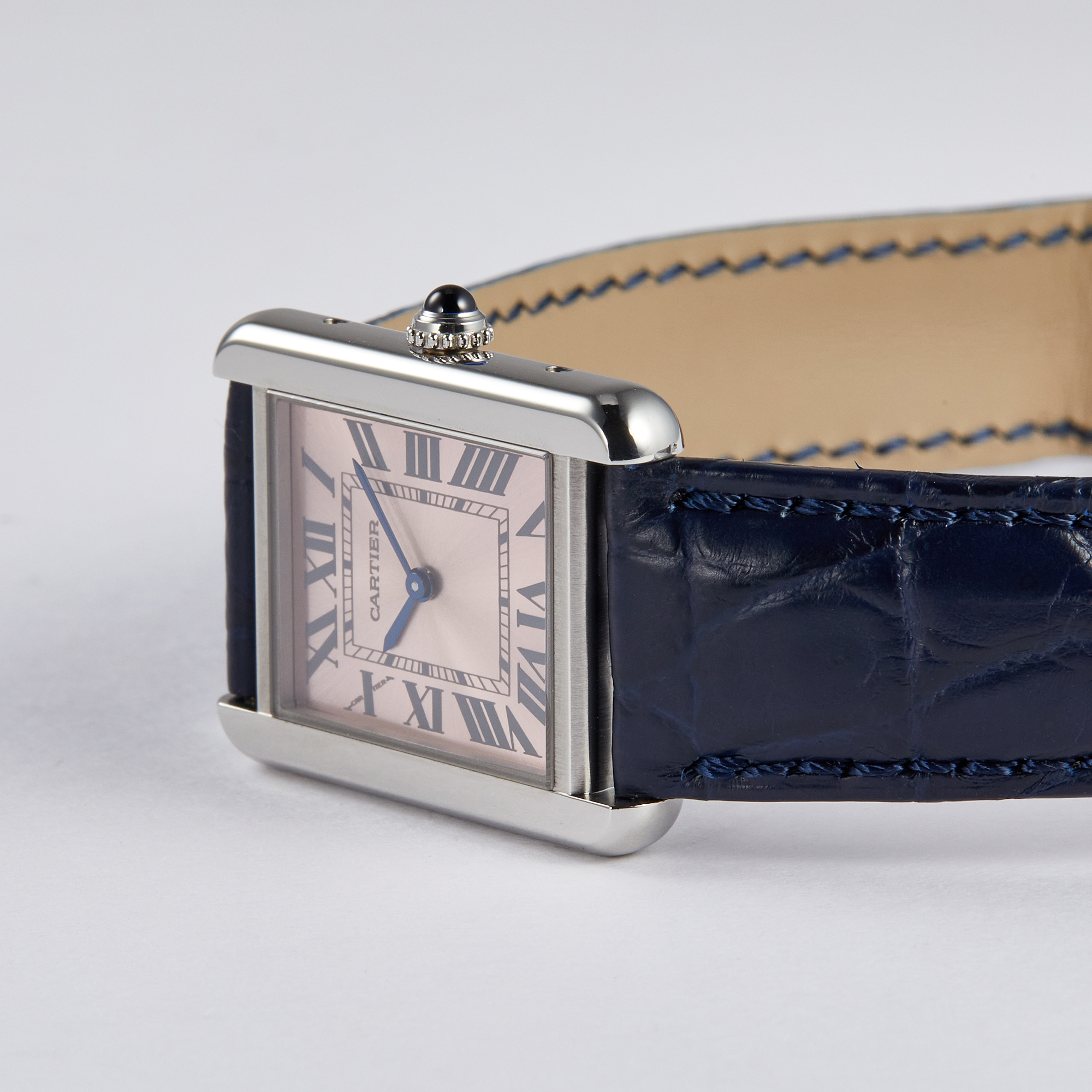 Tank Solo Steel Pink Dial 24mm Product Image 1