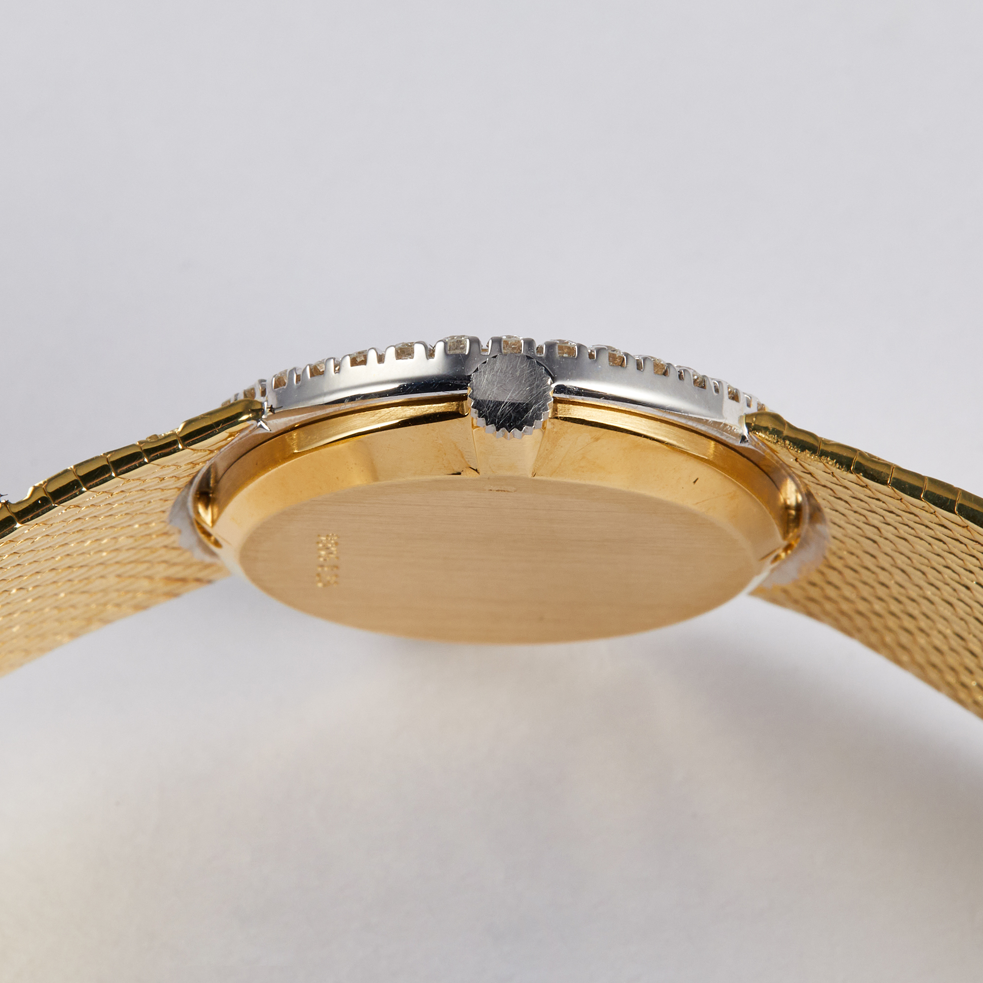 Oval Yellow Gold Diamond Blue Dial 36mm Product Image 4