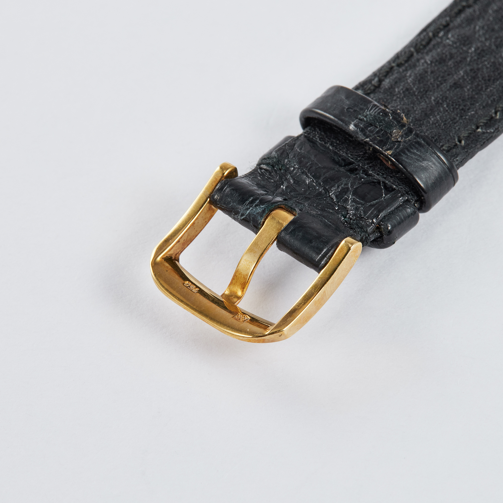 Vintage Tear-Drop Lug Yellow Gold White Dial 32mm Product Image 9