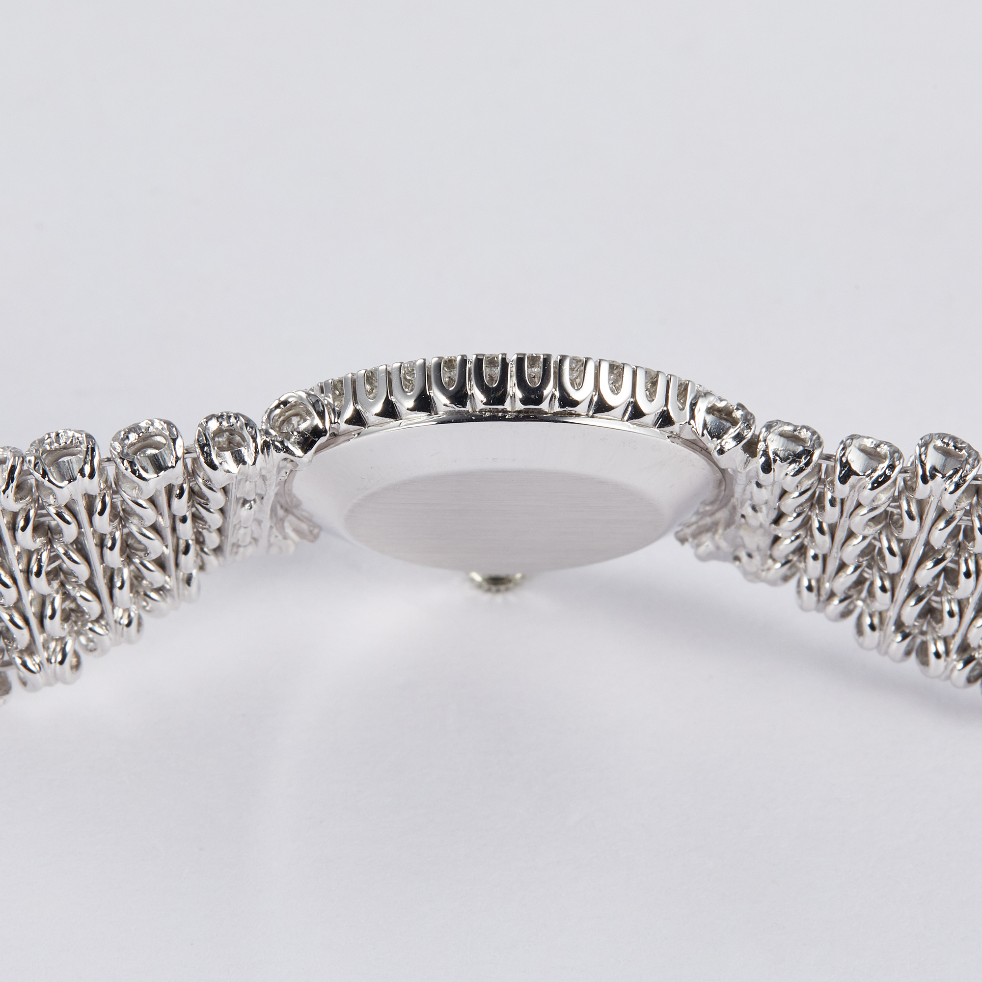 Vintage White Gold Diamond Blue Dial 33mm Product Image 6