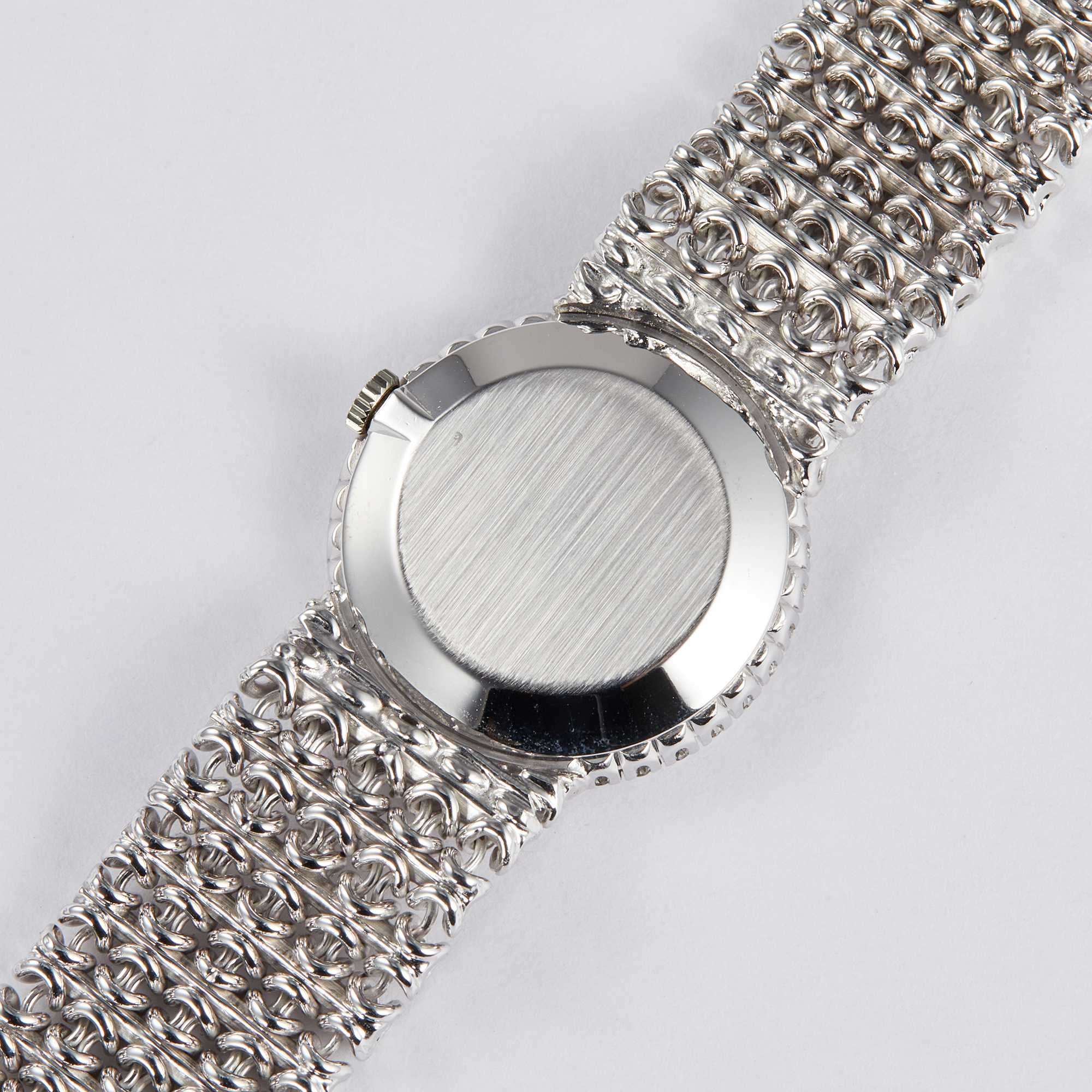 Vintage White Gold Diamond Blue Dial 33mm Product Image 7