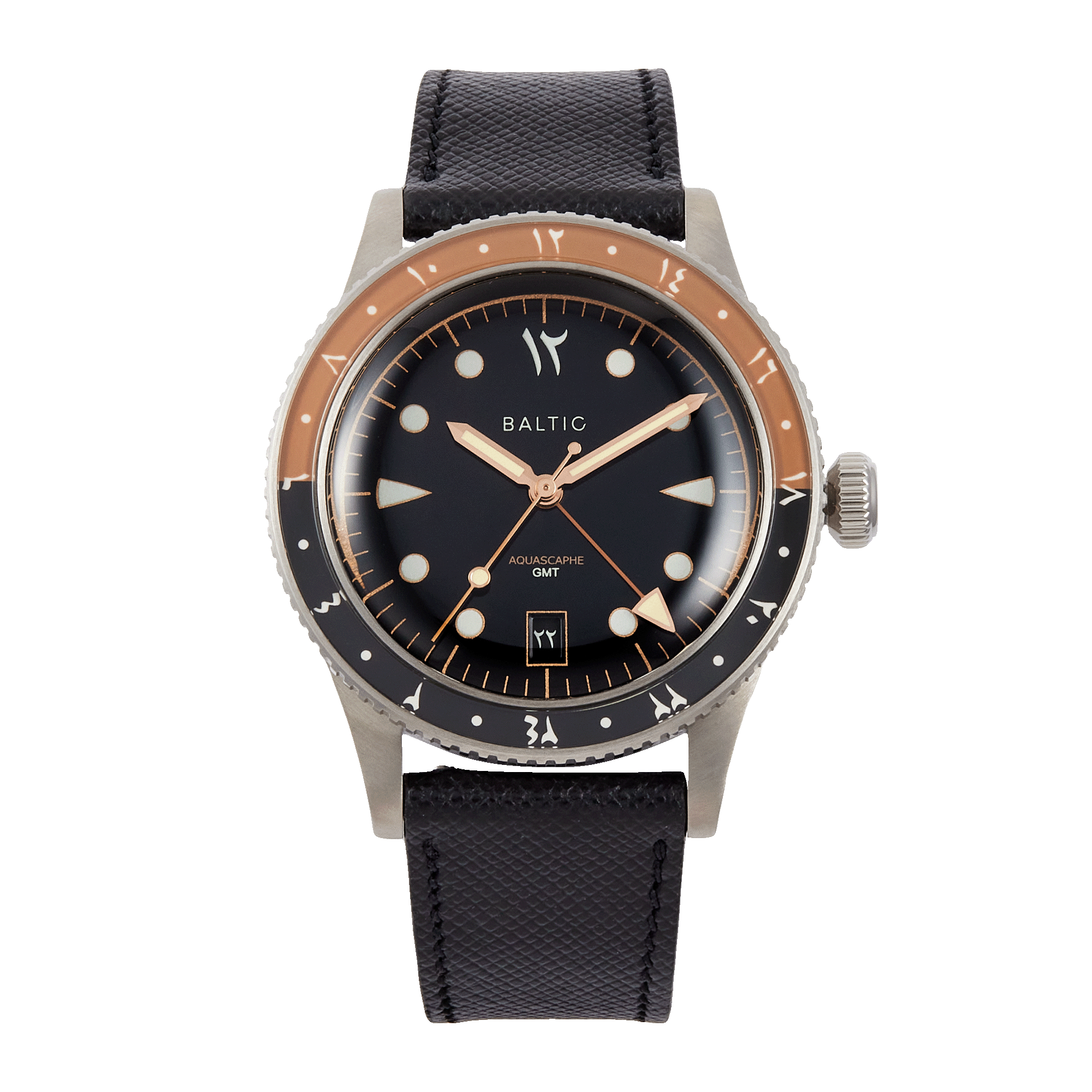 Aquascape GMT Orange Steel Black Dial 39mm Product Image 1