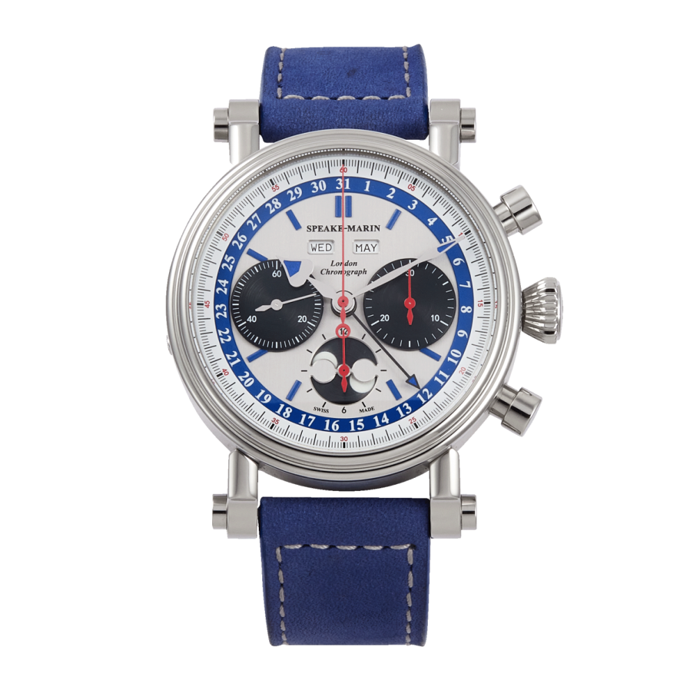 London Chronograph Triple Date Titanium Blue Dial 42mm Product Image