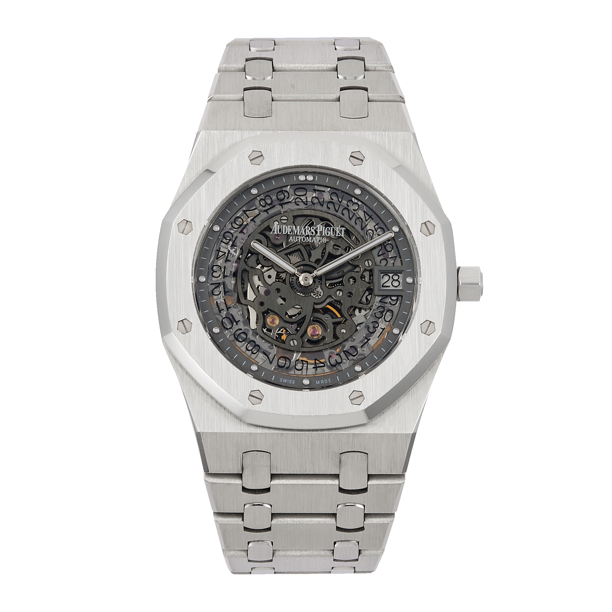 Royal Oak Extra-Thin 40th Anniversary Platinum Openworked 39mm Product Image 1