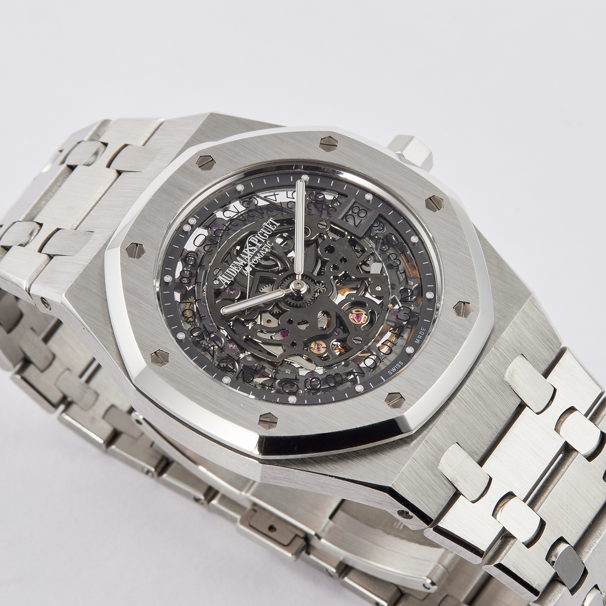 Royal Oak Extra-Thin 40th Anniversary Platinum Openworked 39mm Product Image 2