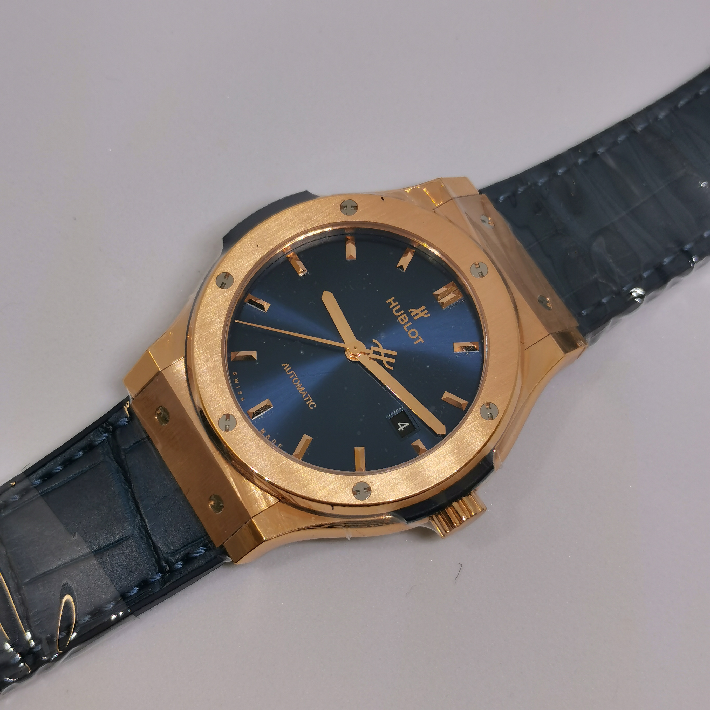 Classic Fusion Rose Gold Blue Dial 42mm Product Image 3