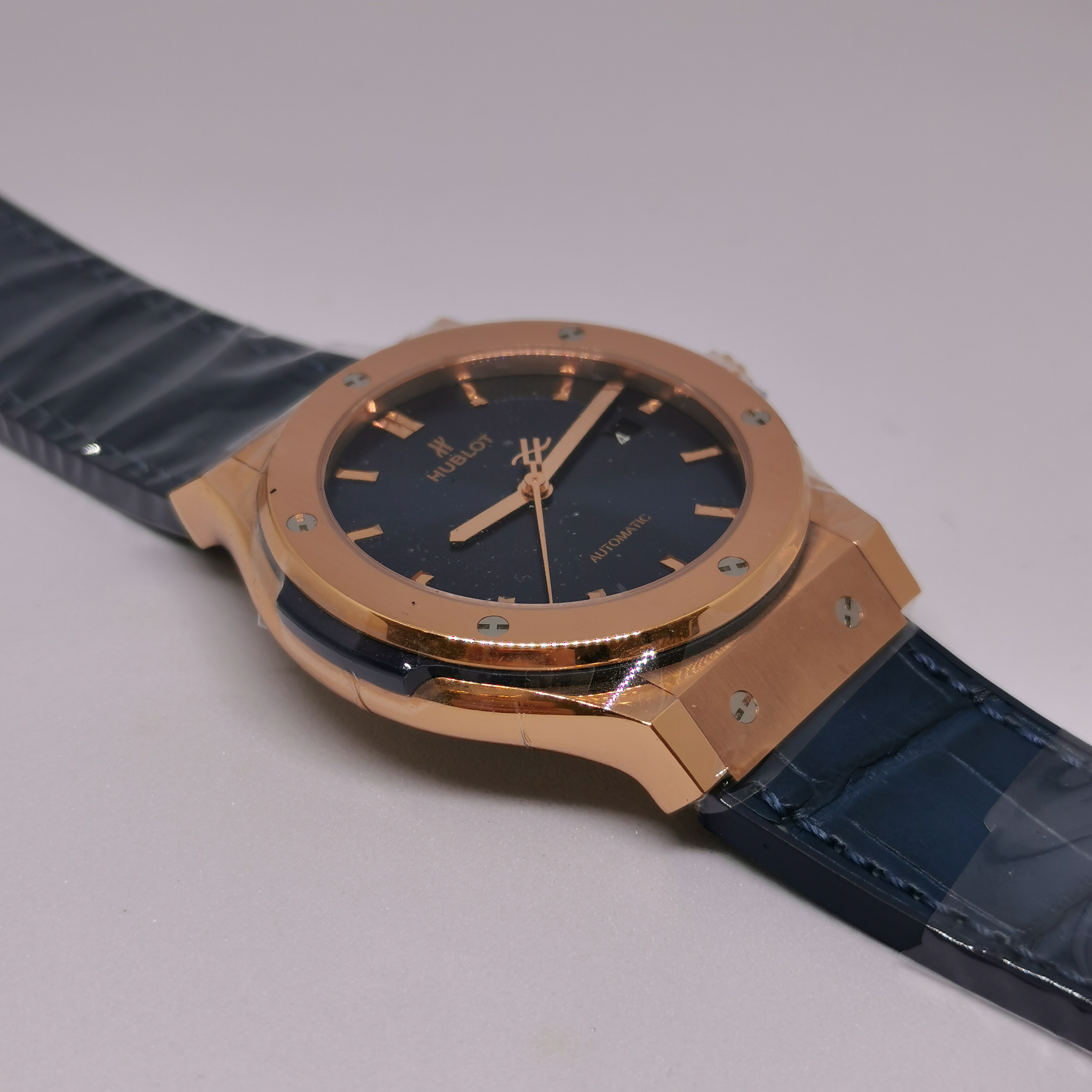 Classic Fusion Rose Gold Blue Dial 42mm Product Image 5
