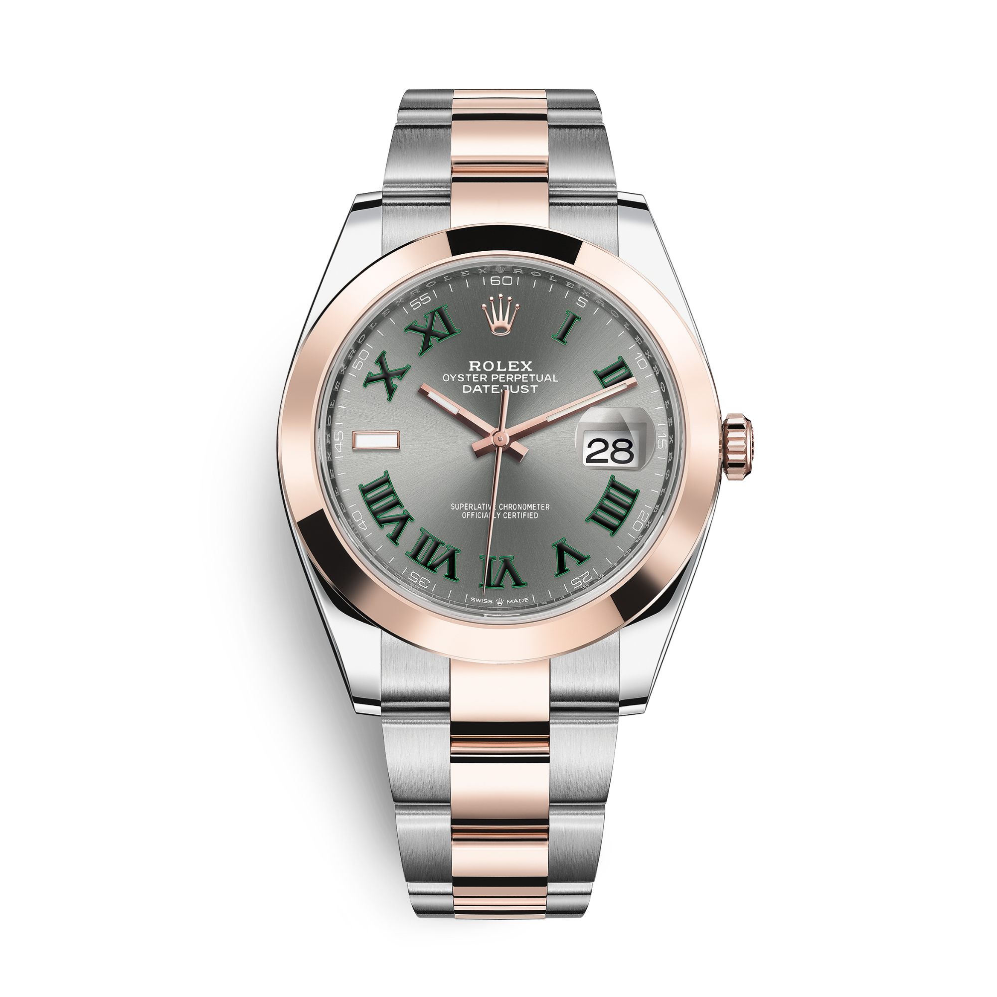 Datejust "Wimbledon" Rose Gold & Steel Grey Dial 41mm Product Image 1