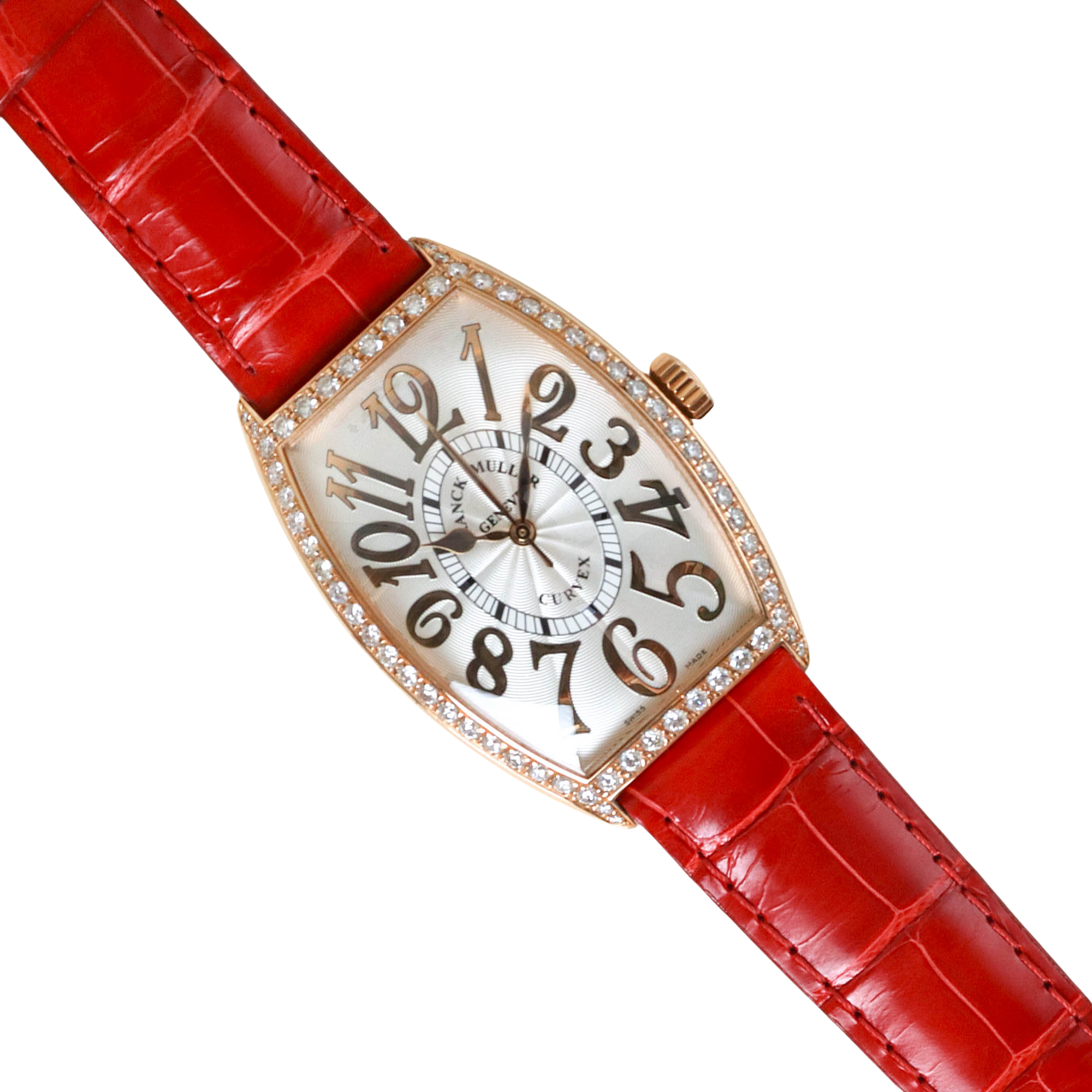 Cintree Curvex Rose Gold Diamond Silver Dial 32mm Product Image 2