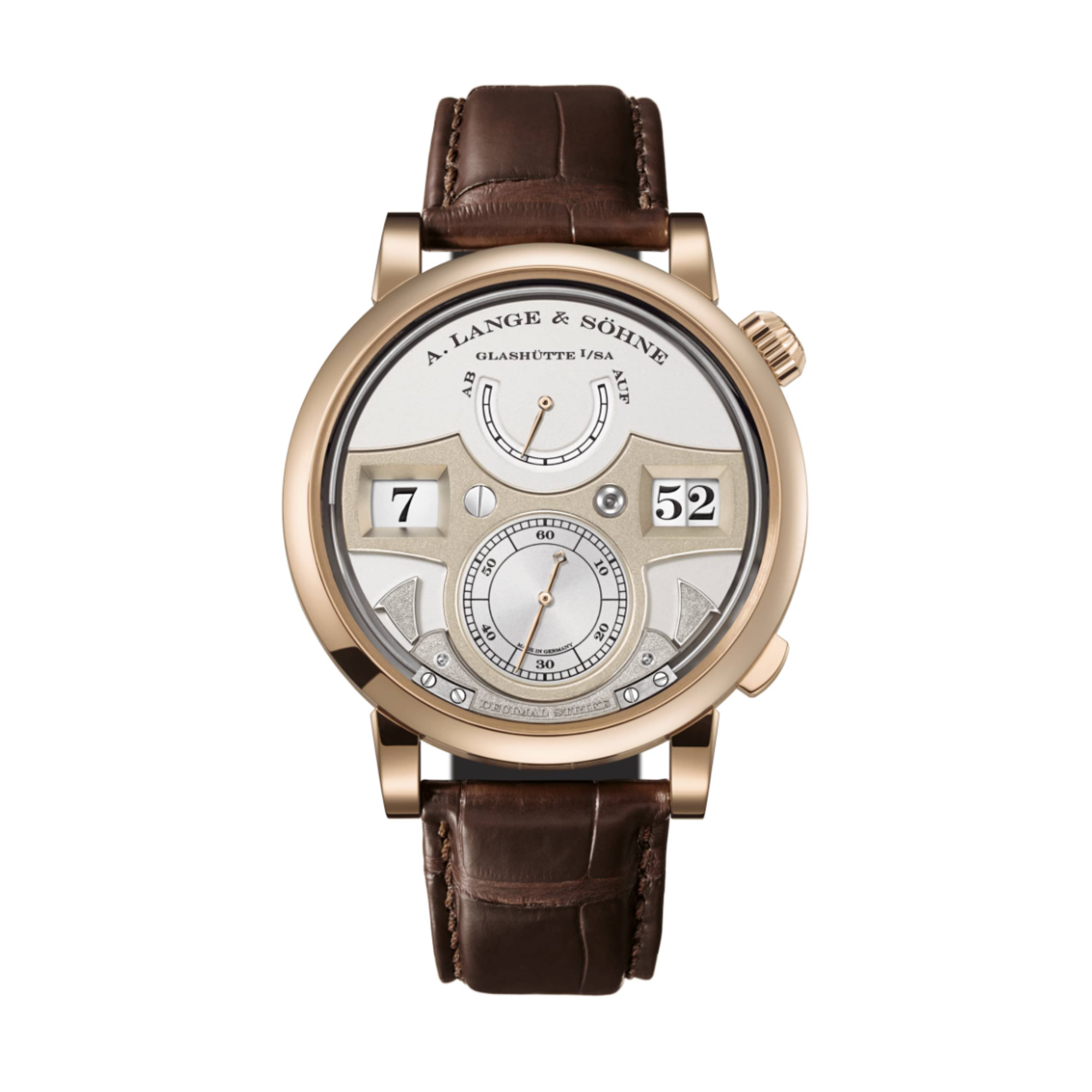 Zeitwerk Decimal Strike Honey Gold Silver Dial 44mm Product Image