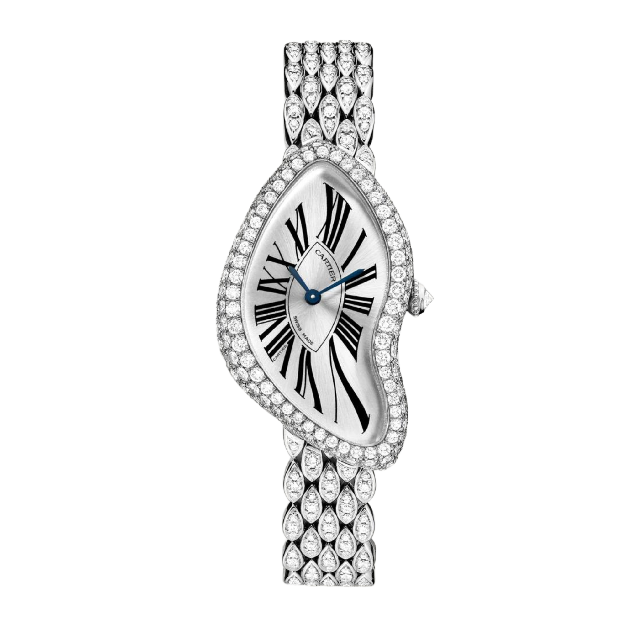Crash de Cartier White Gold Diamond Silver Dial 38mm Product Image