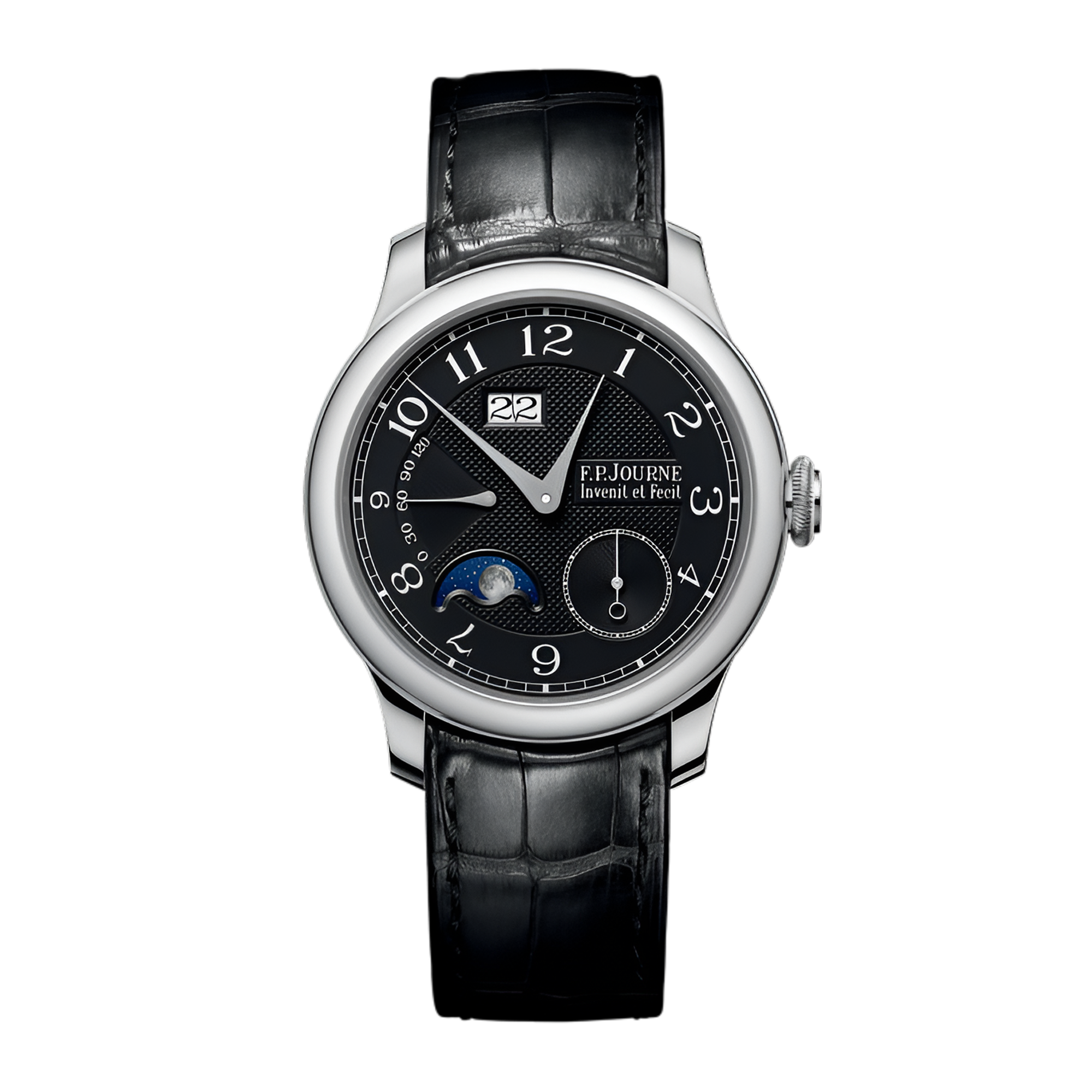 Chronometre Lune Platinum Black Dial 34mm Product Image