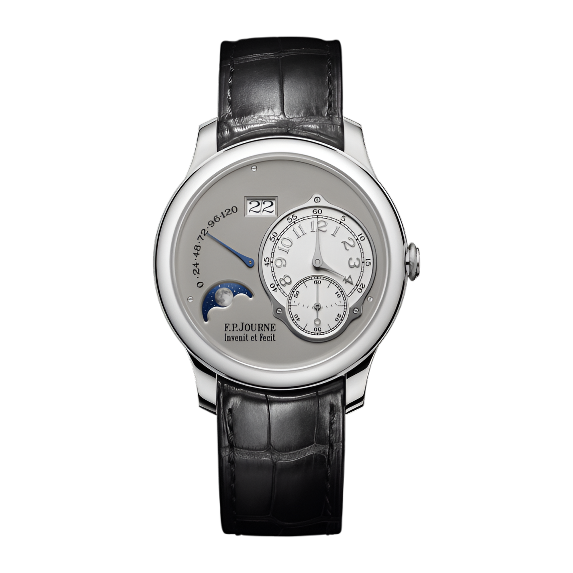 Classique Lune Platinum Silver Dial 40mm Product Image
