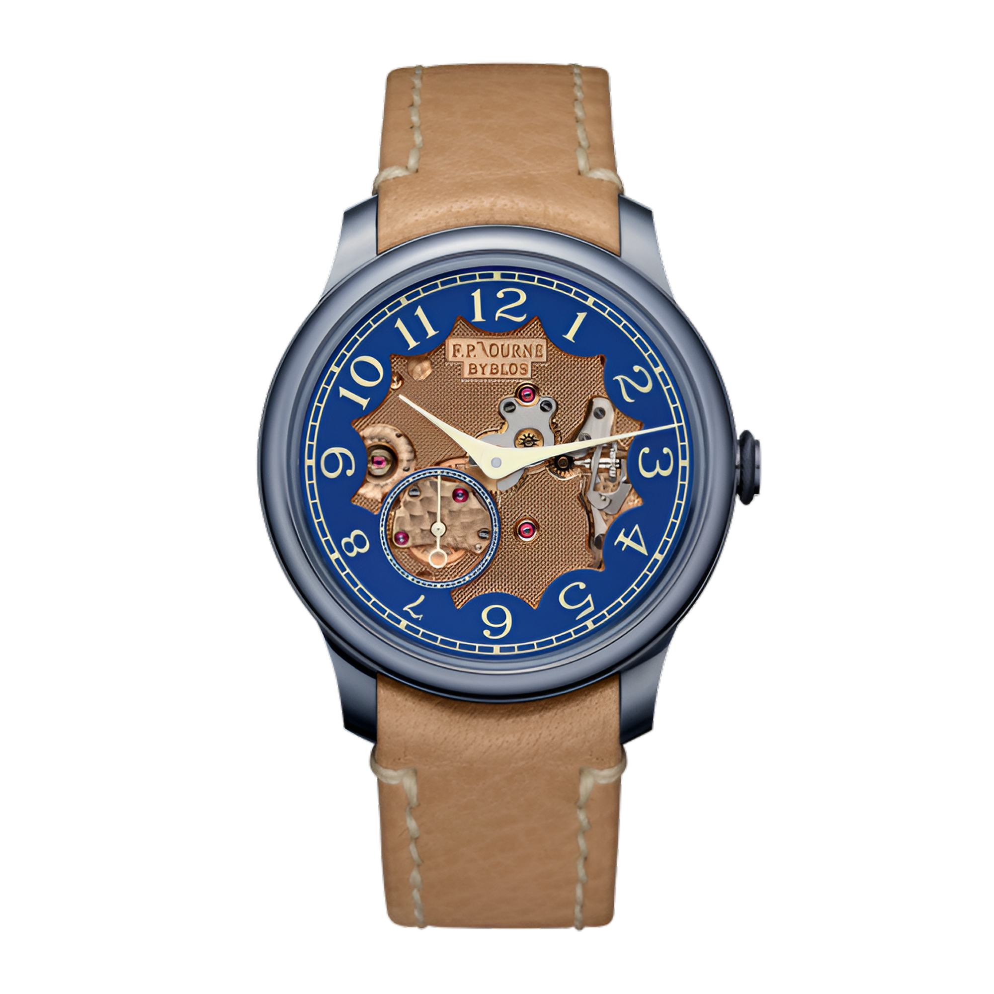 Chronometre Chronomètre Bleu Byblos Tantalum case Blue Dial 39mm Product Image
