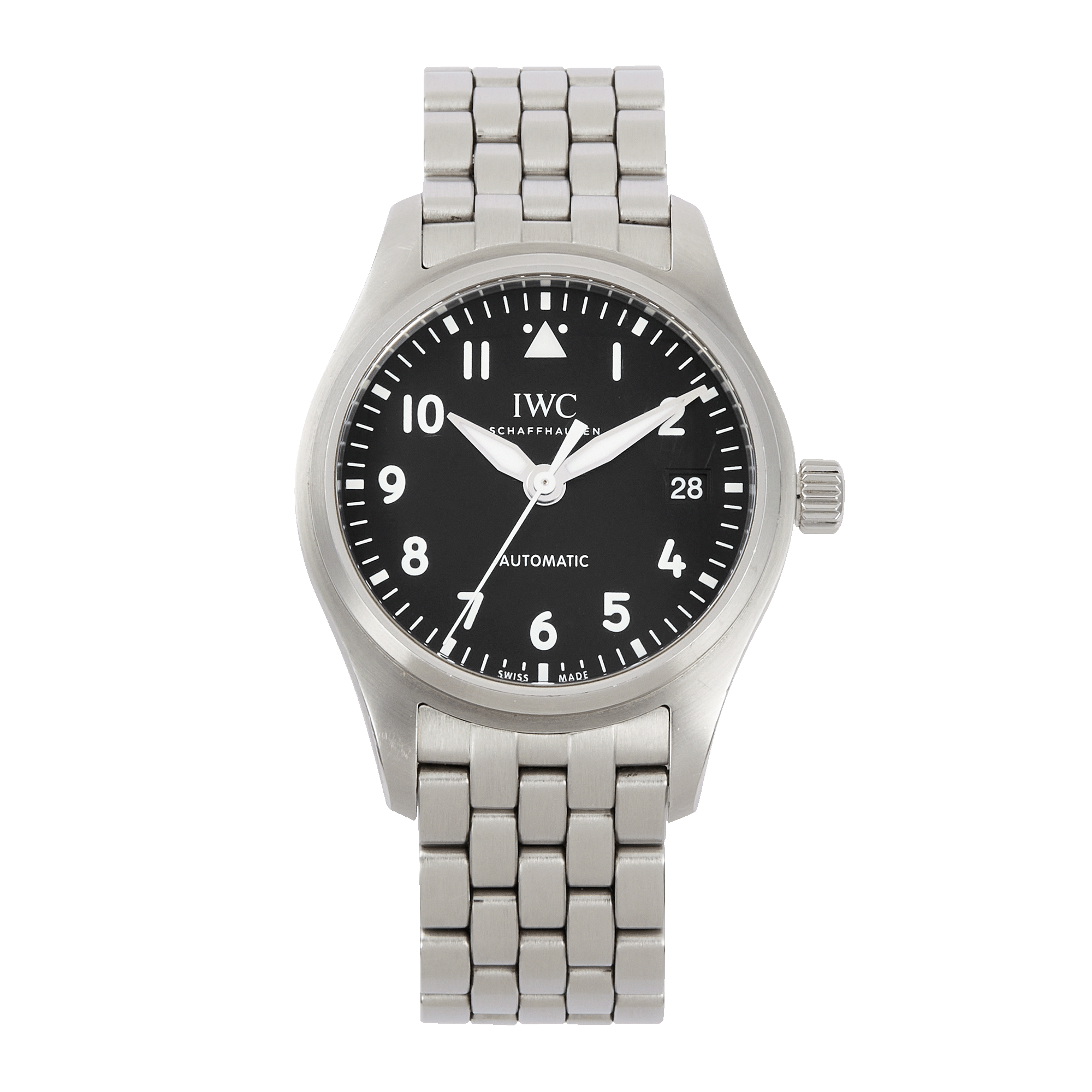 Pilot's Watch Steel Black Dial 36mm Product Image 1