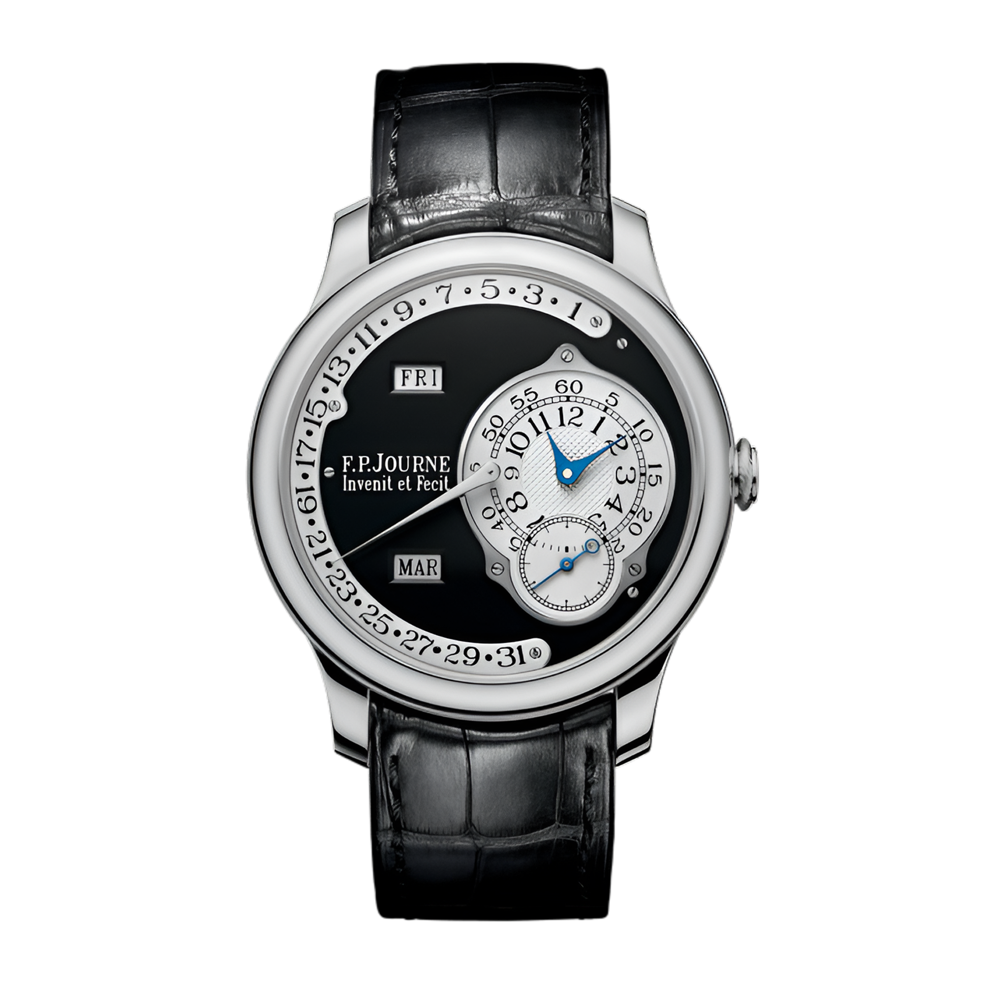 Octa Calendrier Platinum Black Dial 30mm Product Image