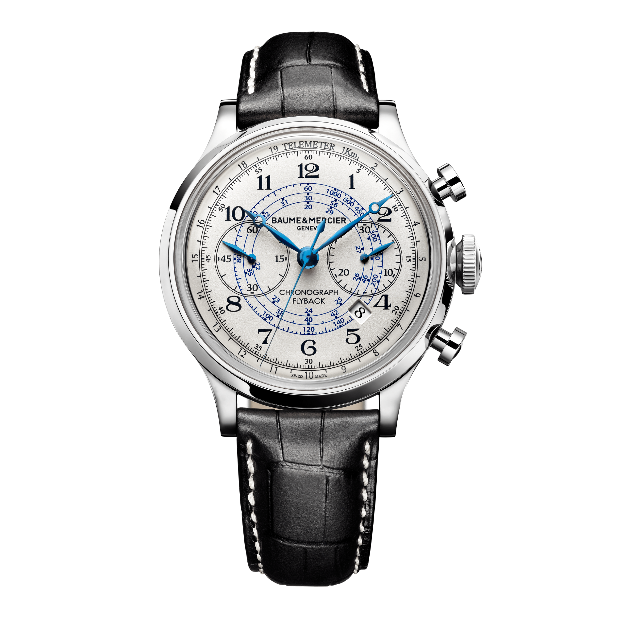 Capeland Flyback Chronograph Steel White Dial 44mm Product Image