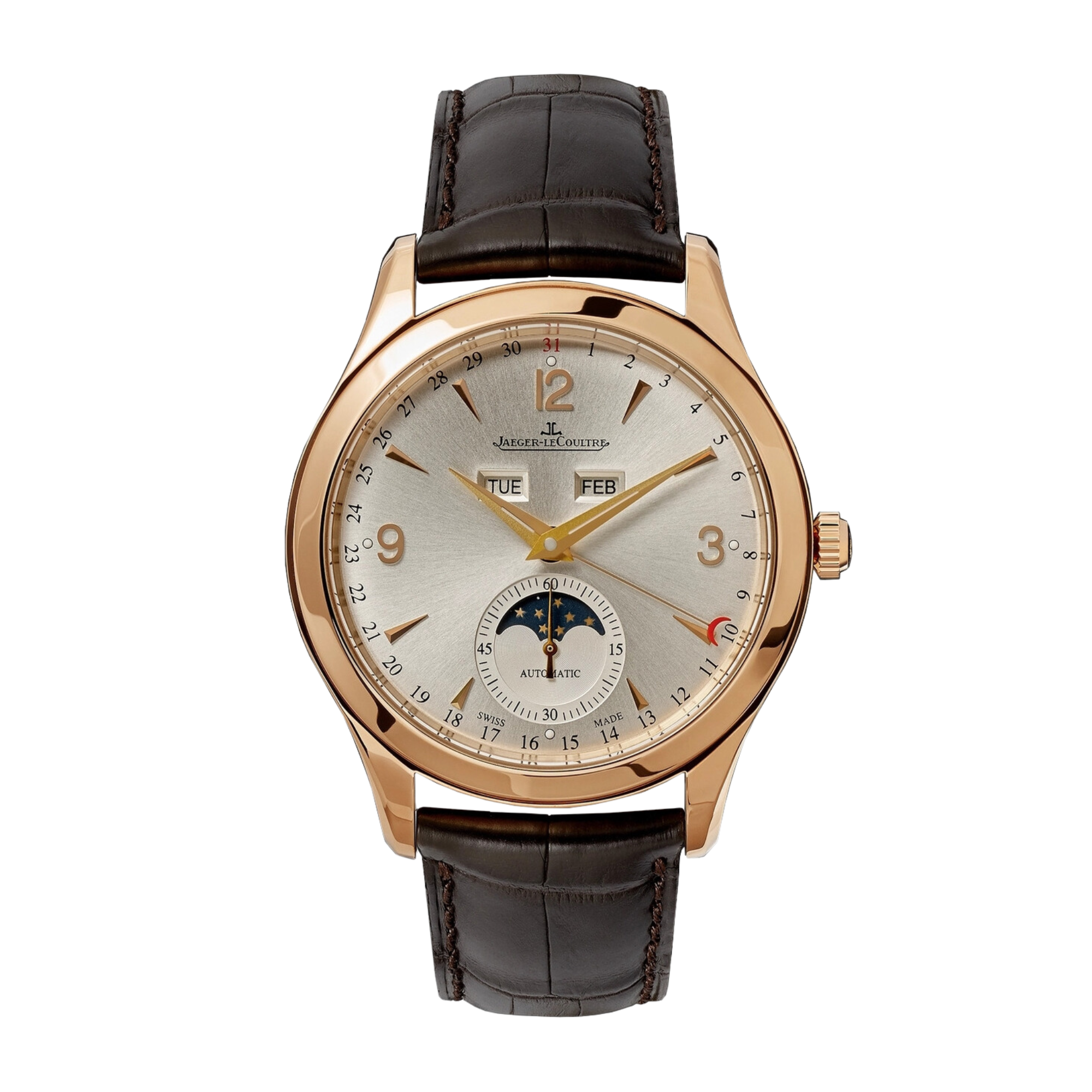 Master Calendar Rose Gold Silver Dial 39mm Product Image