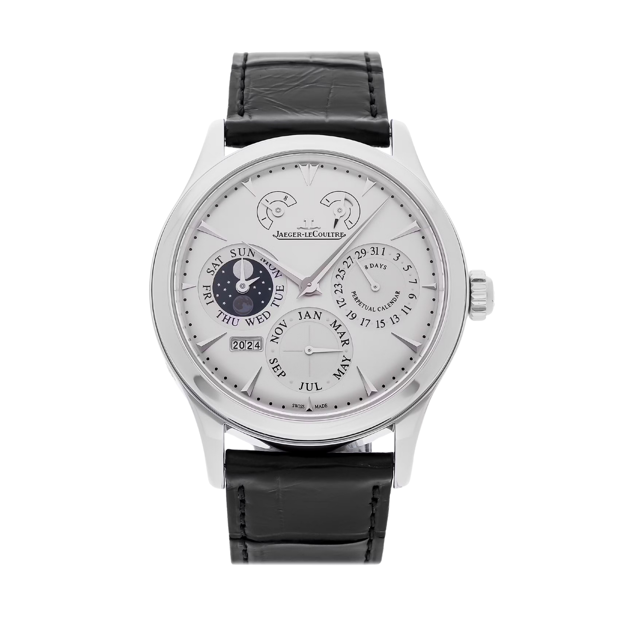 Master Eight Days Perpetual Steel Silver Dial 40mm Product Image