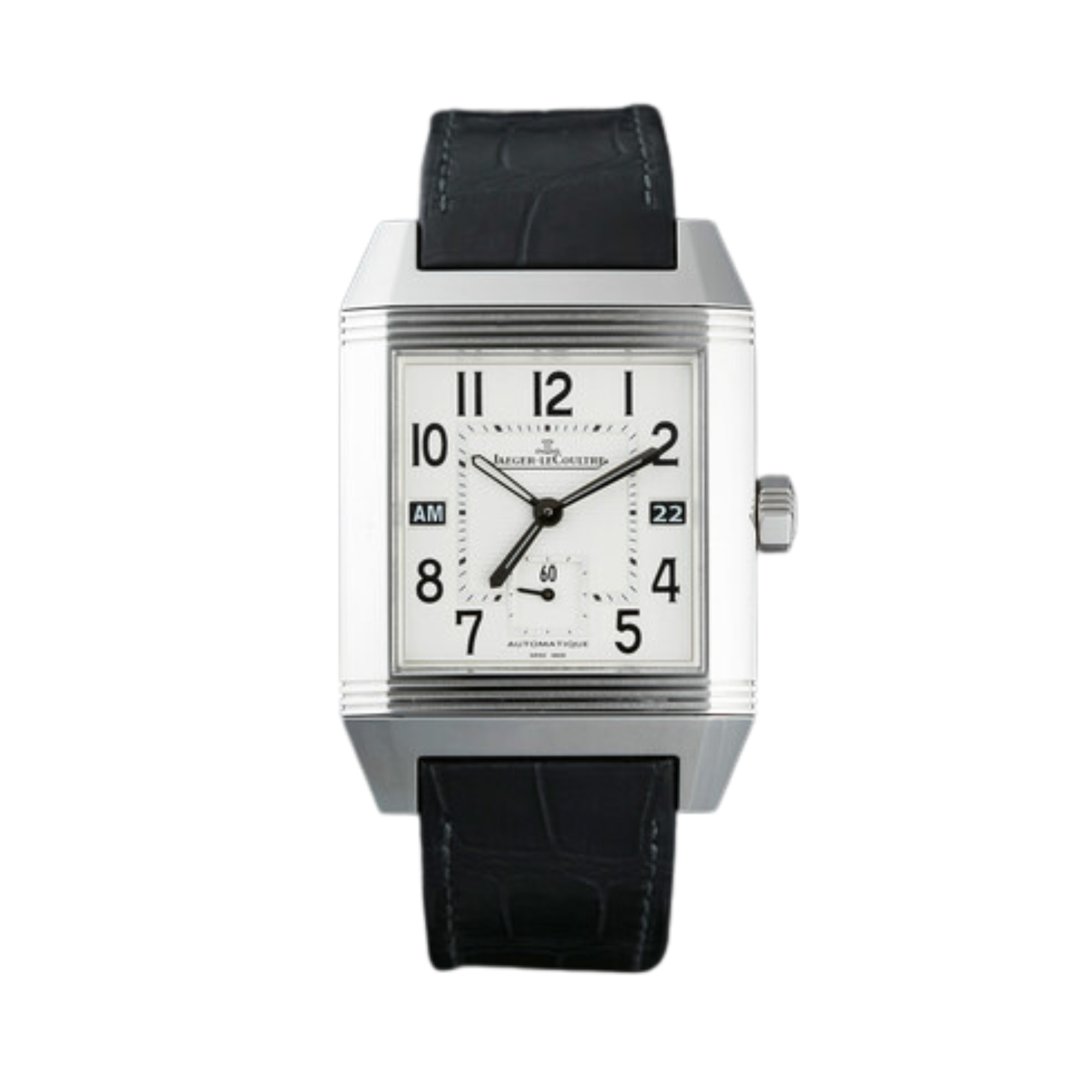 Reverso Squadra Hometime Steel Silver Dial 35mm Product Image