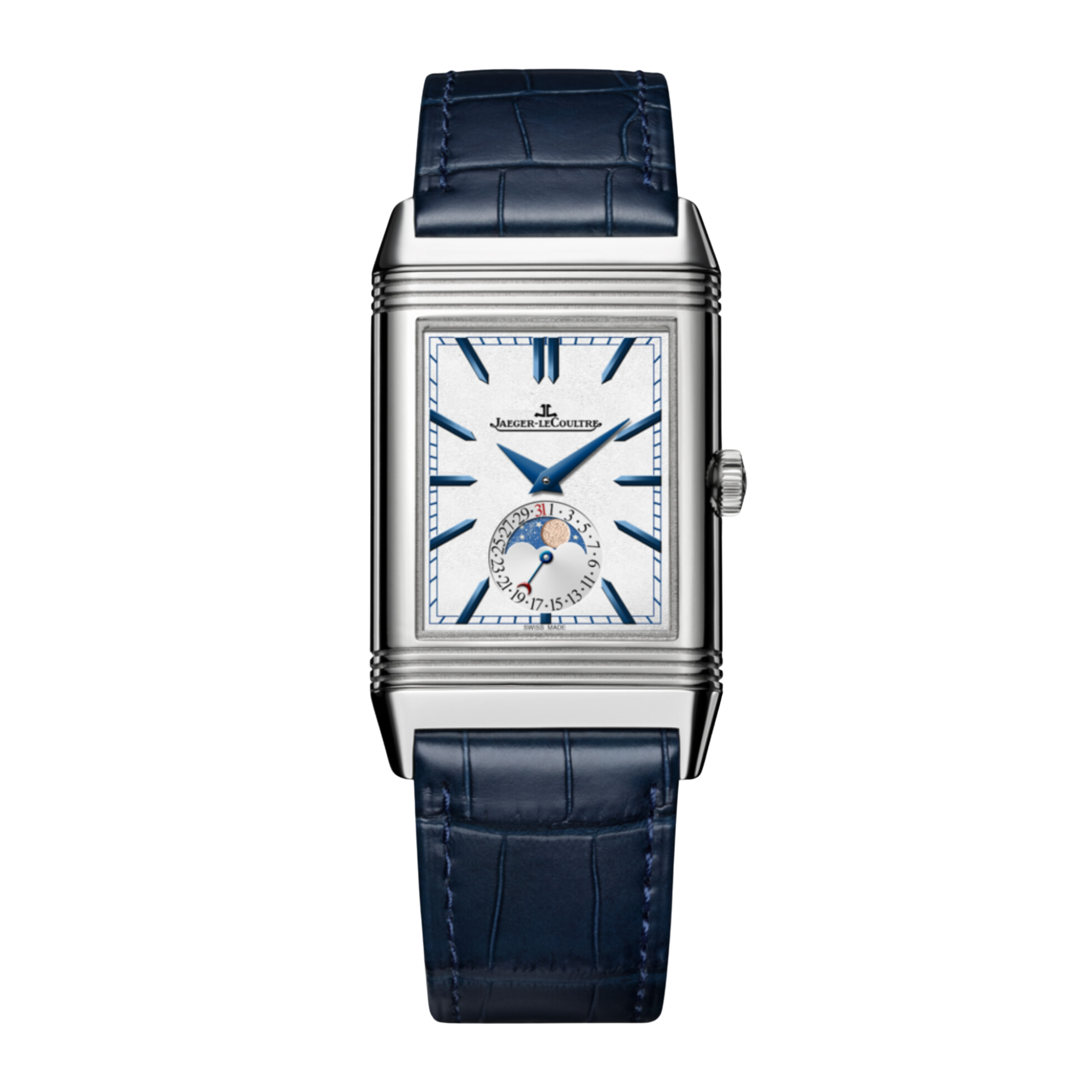 Reverso 30 Tribute Moon Stainless Steel Silver Dial Product Image