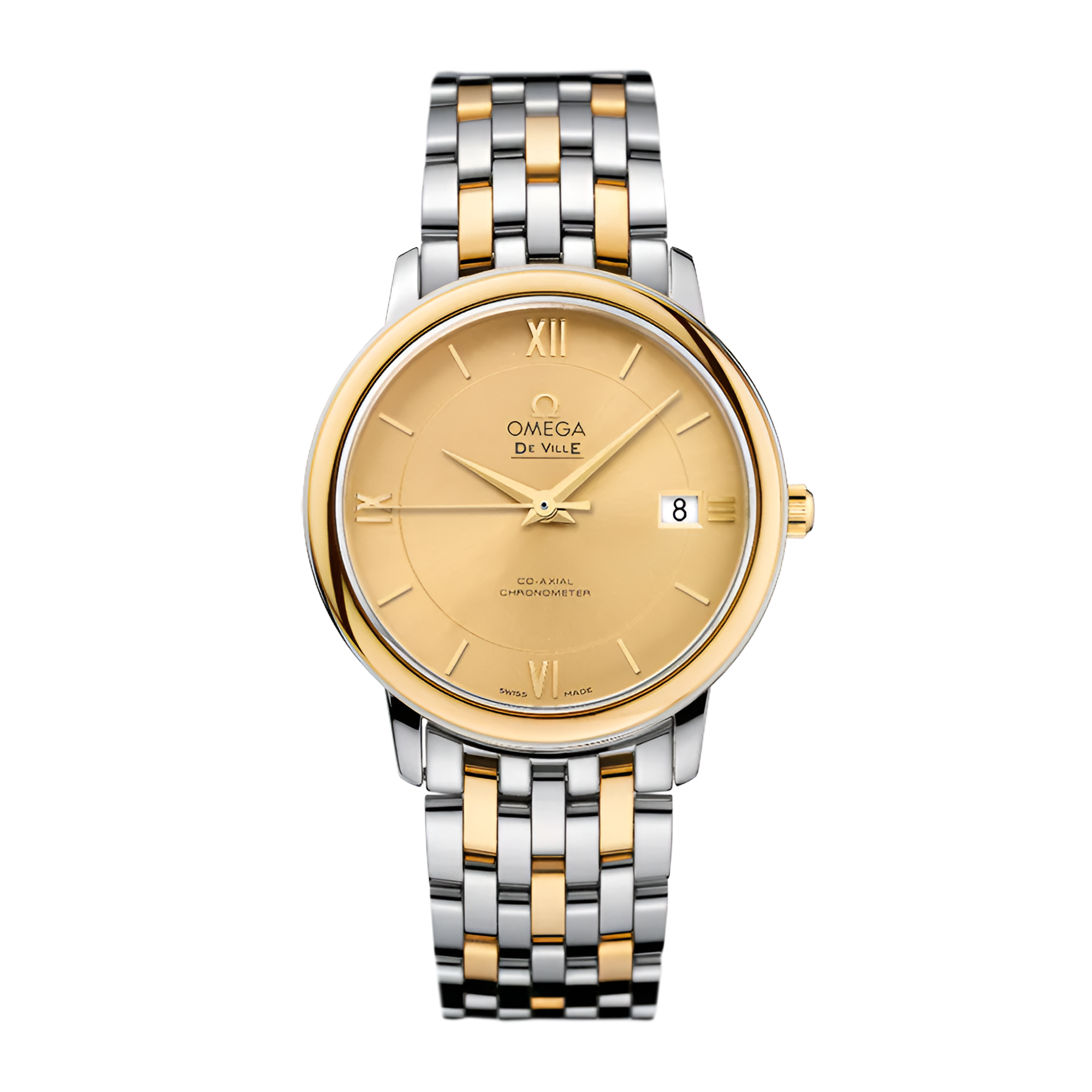De Ville Prestige Yellow Gold & Steel Champagne Dial 36mm Product Image