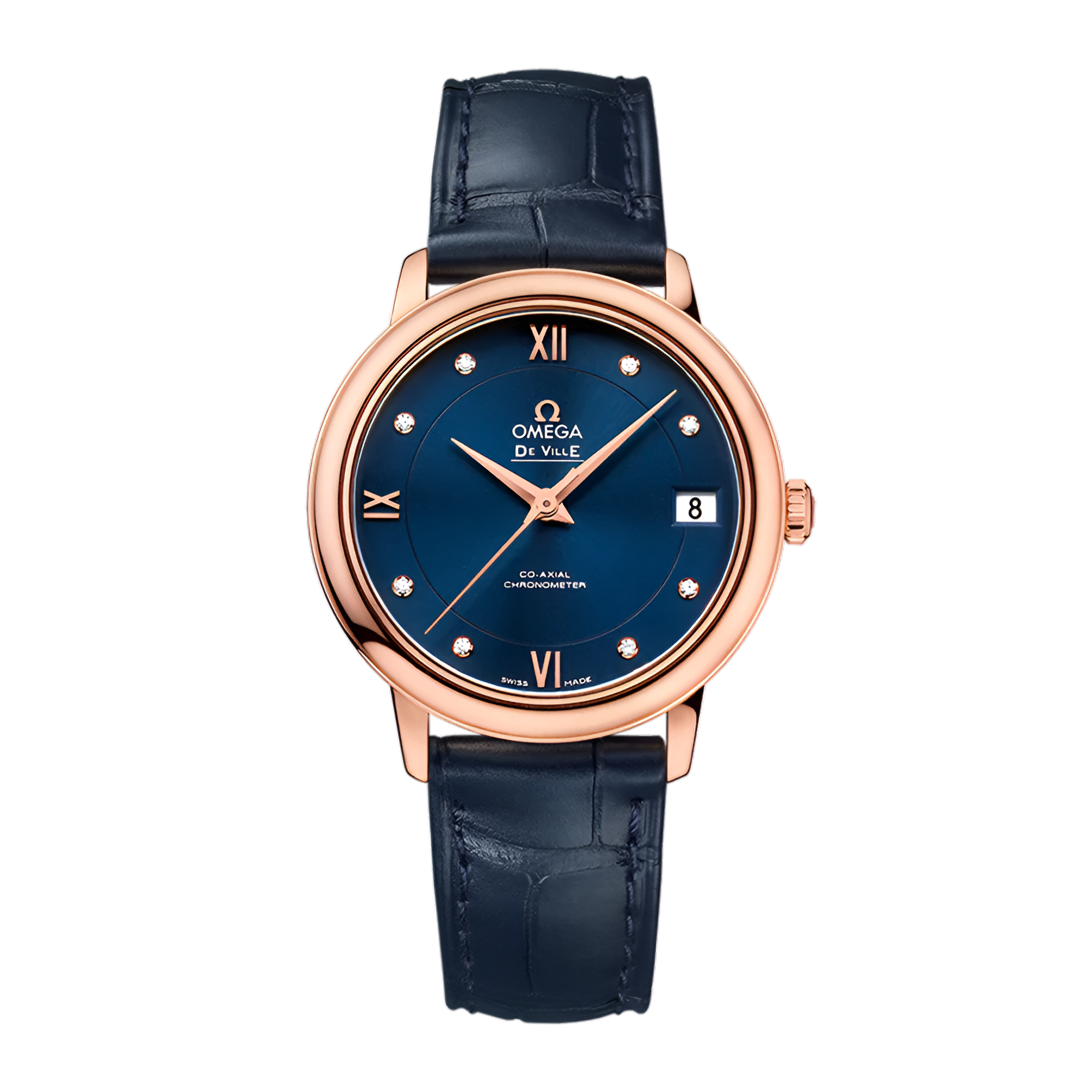 De Ville Prestige Rose Gold Blue Dial 32mm Product Image