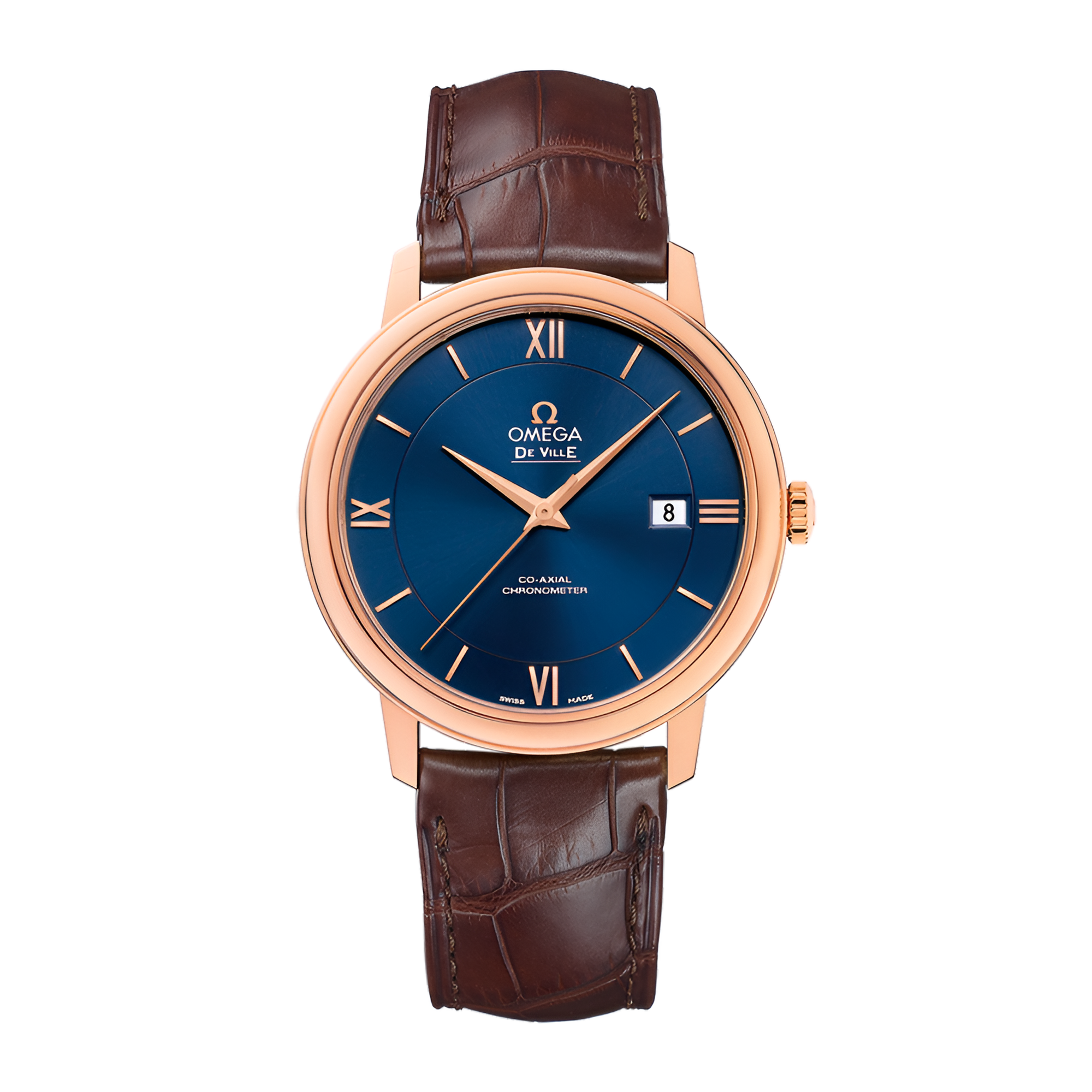De Ville Prestige Rose Gold Blue Dial 39mm Product Image