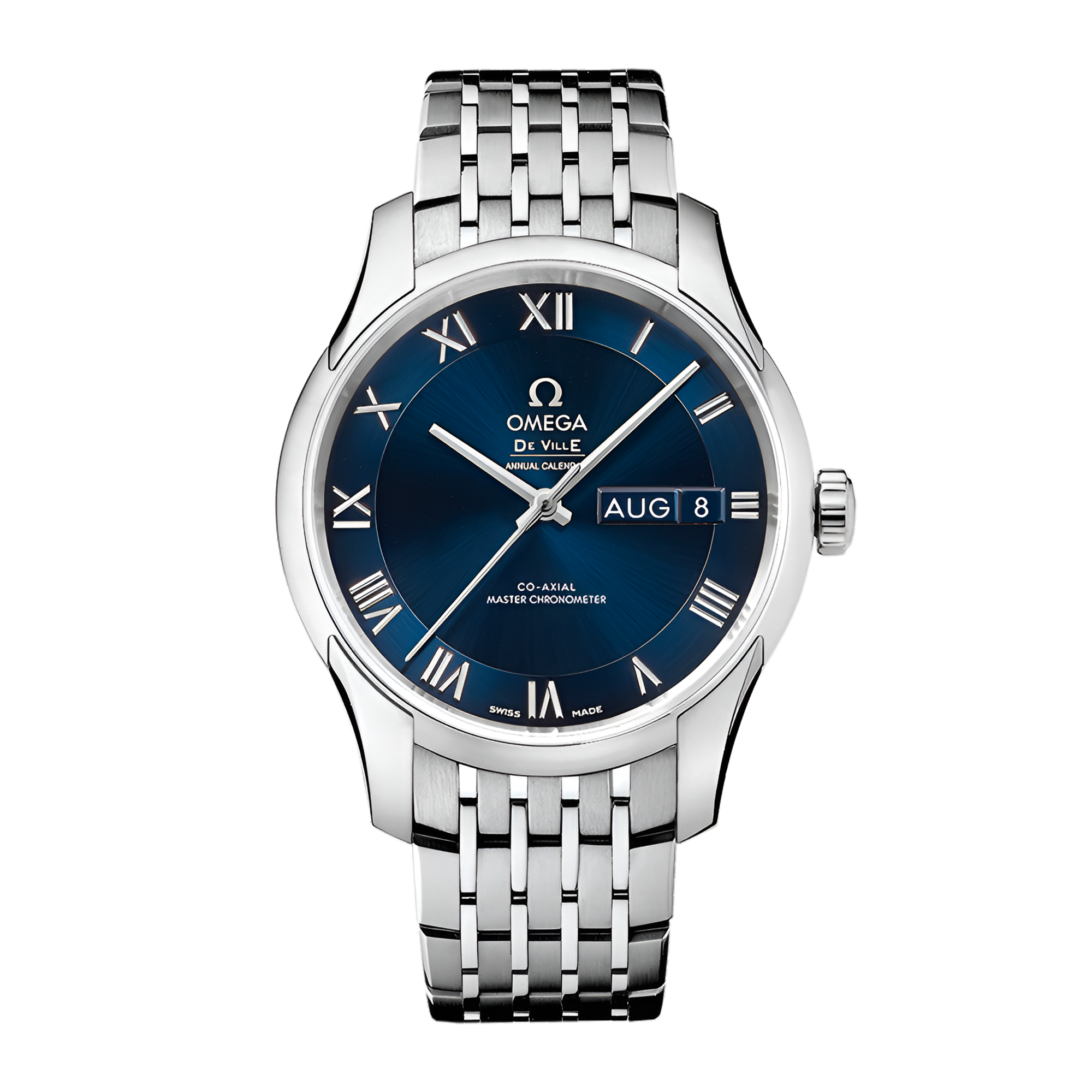 De Ville Hour Vision Master Chronometer Annual Calendar Steel Blue Dial 41mm Product Image