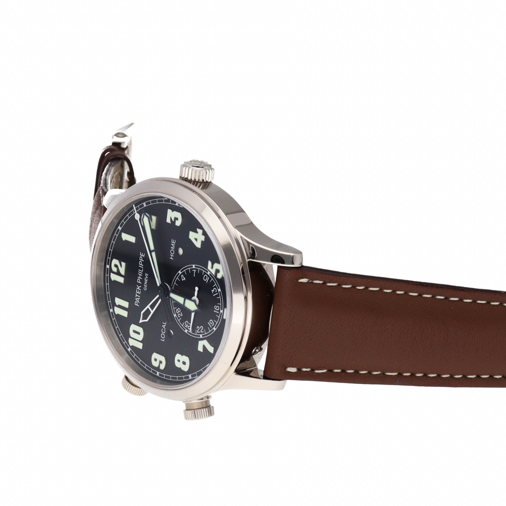 Complications Calatrava Pilot Travel Time White Gold Blue Dial 42mm Product Image 3