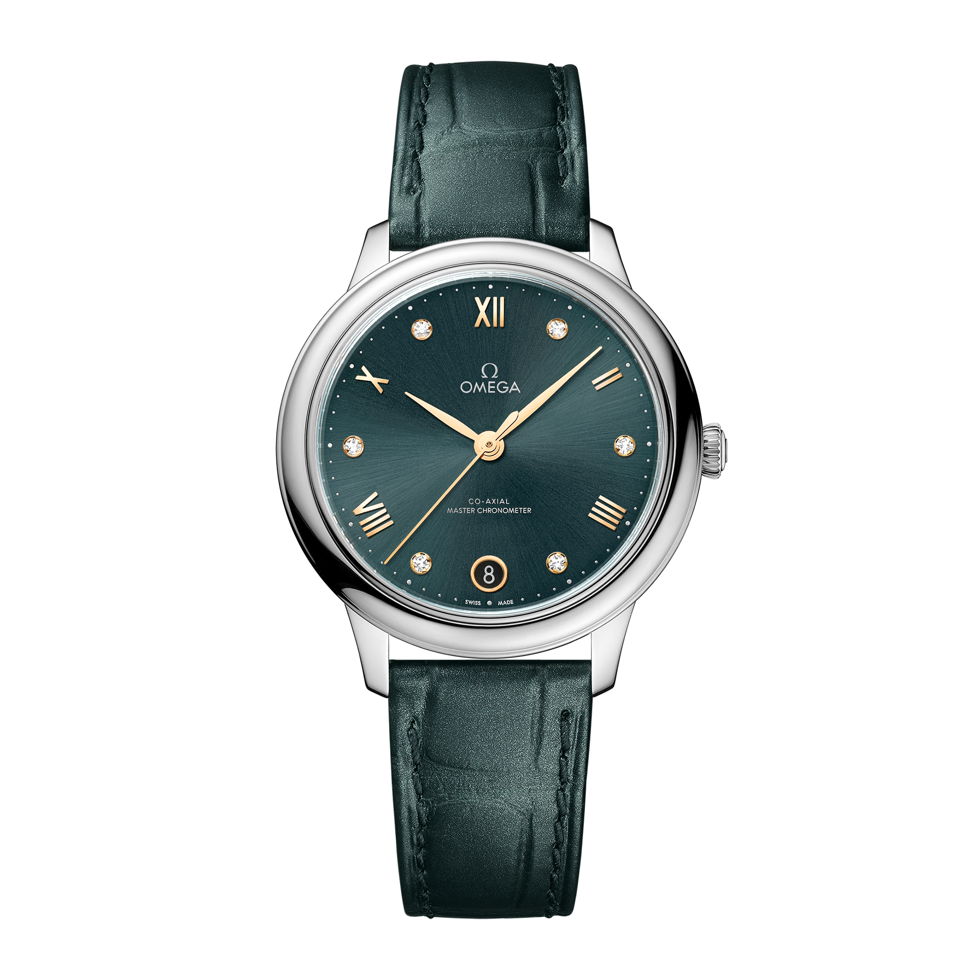新品 大人気商品  Chronometer Prestige Ville De Omega Steel 34mm Dial Silver 時計