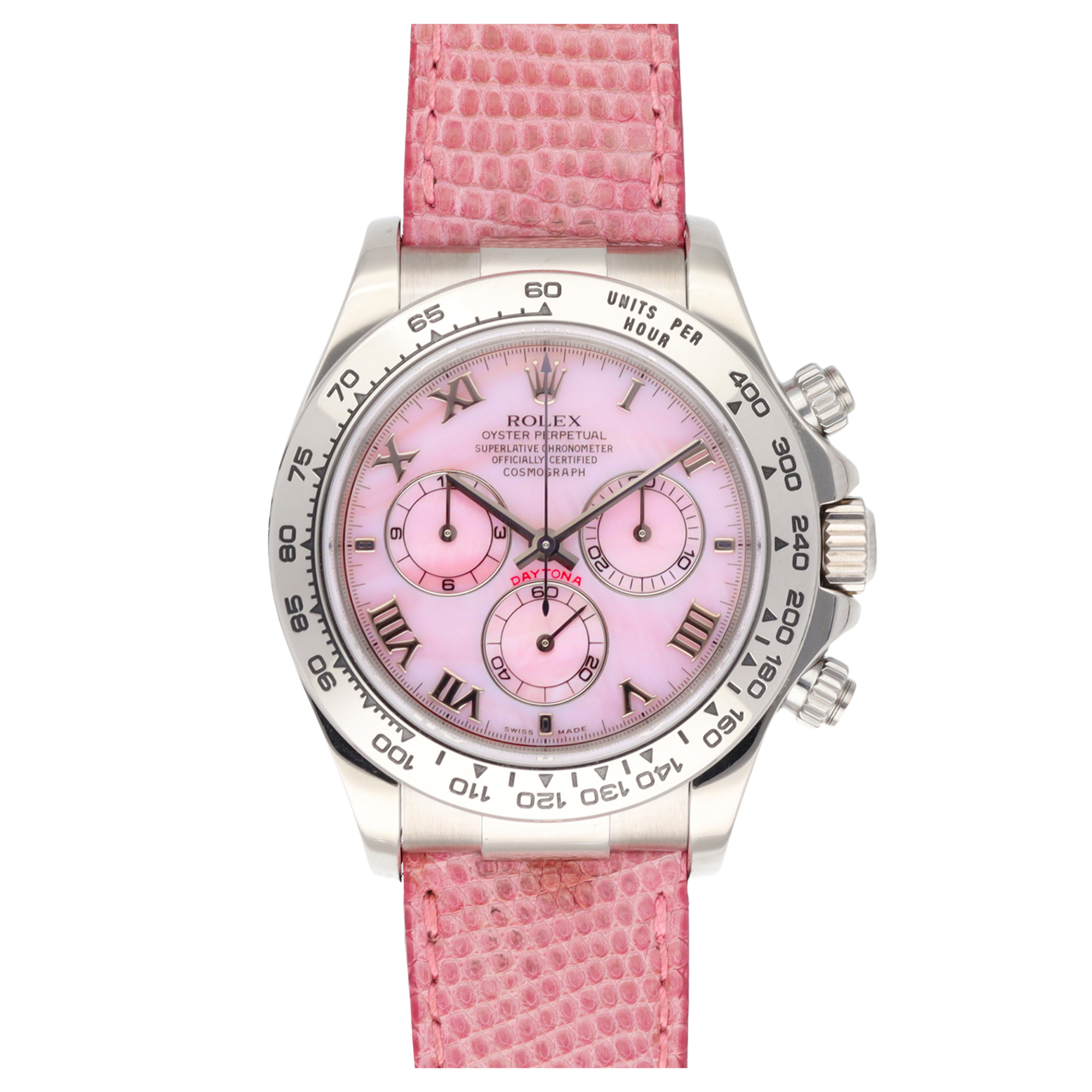 Daytona "Beach" White Gold Pink Mother of Pearl Dial 40mm Product Image