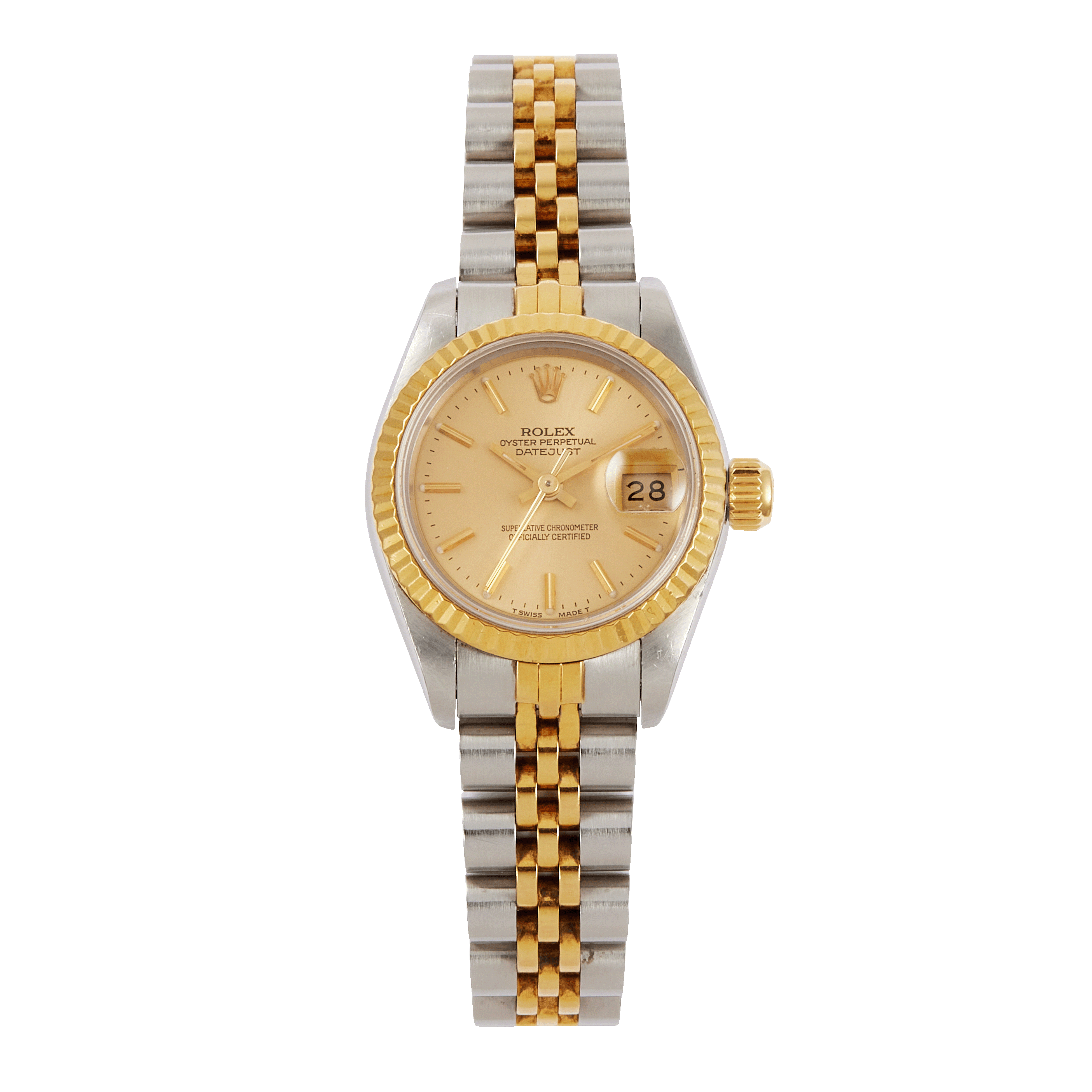 Vintage Lady-Datejust Yellow Gold & Steel Jubilee Champagne Dial 26mm Product Image 3