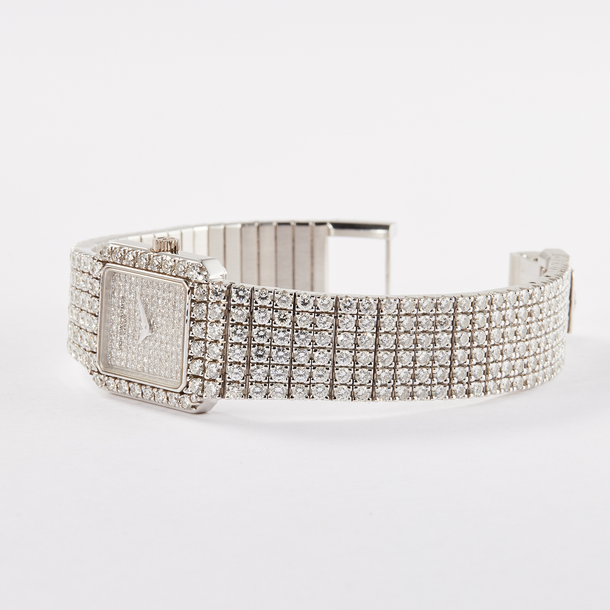 Vintage White Gold Diamond Pave Dial Product Image 3