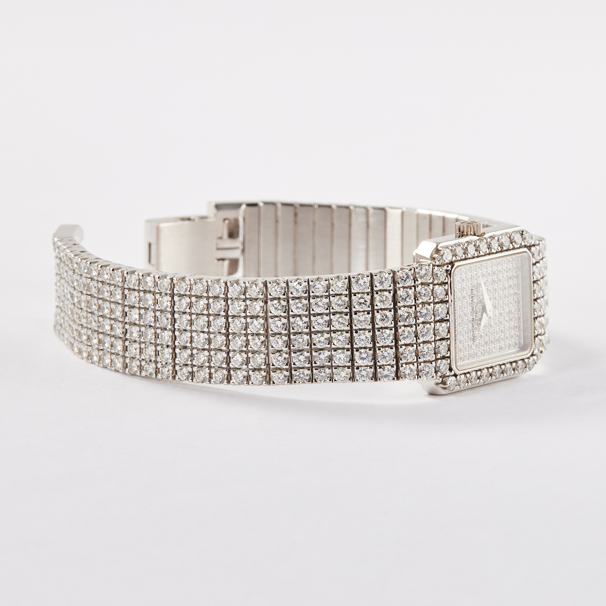 Vintage White Gold Diamond Pave Dial Product Image 4