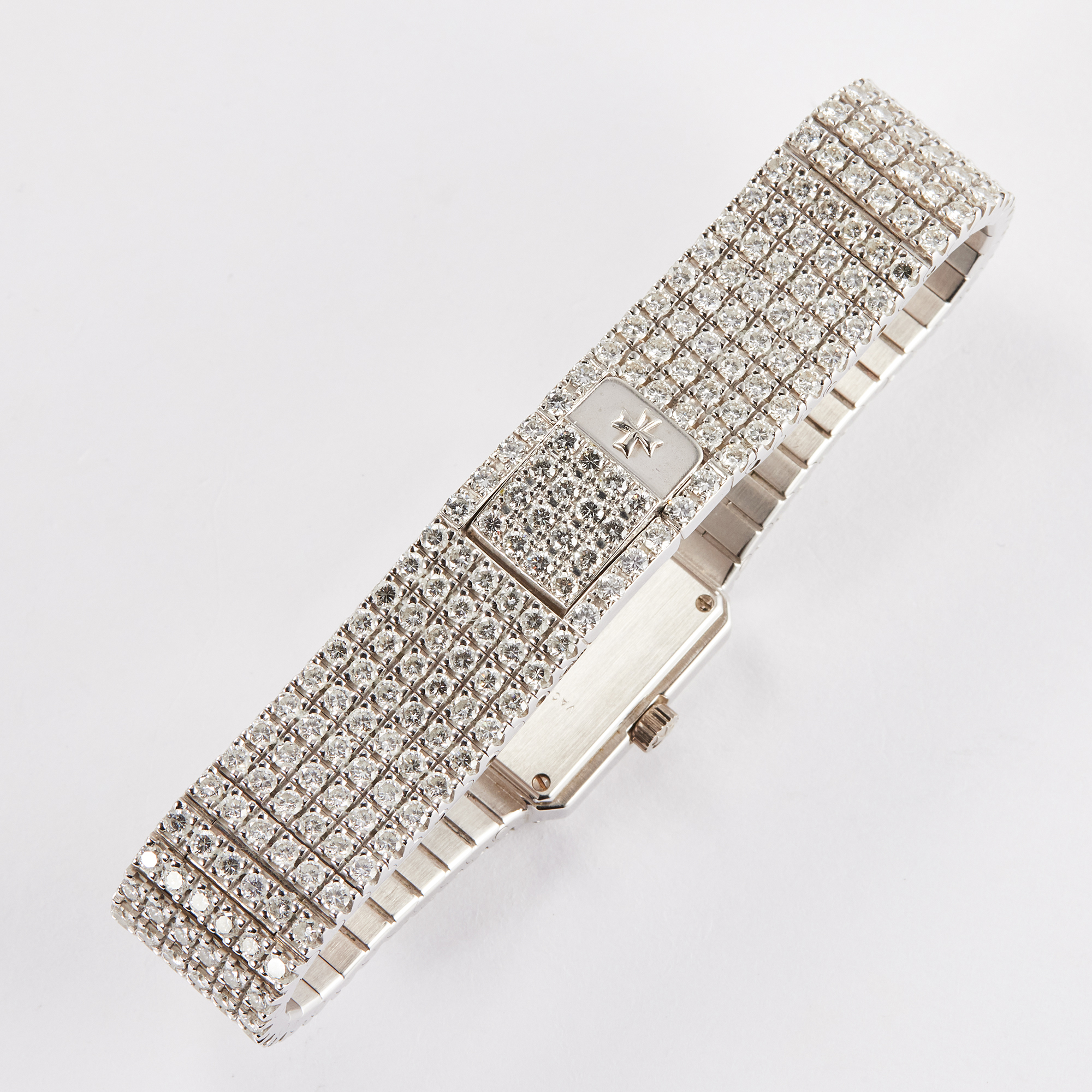 Vintage White Gold Diamond Pave Dial Product Image 9