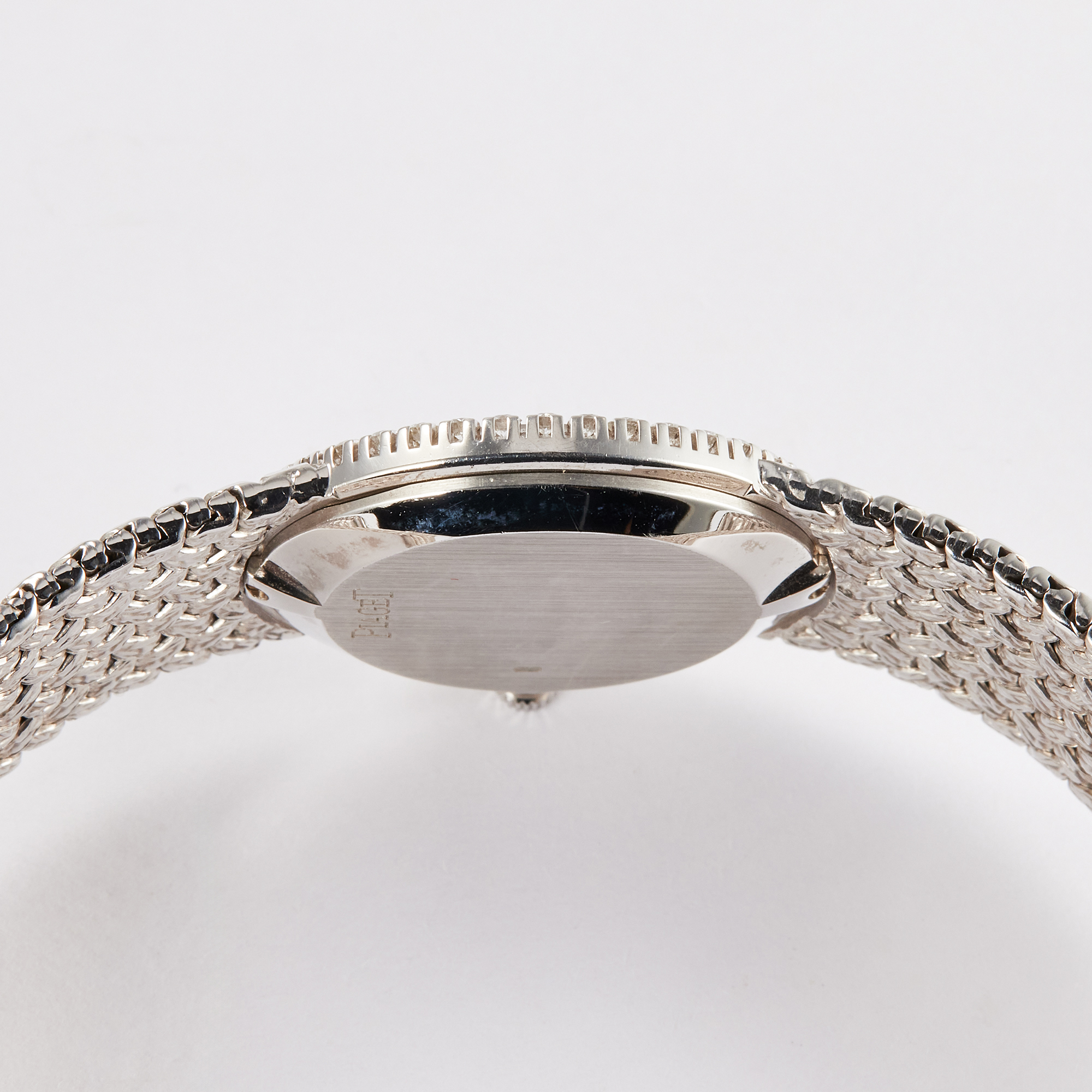 Vintage Oval White Gold Diamond Lapis Lazuli Dial 24mm Product Image 5