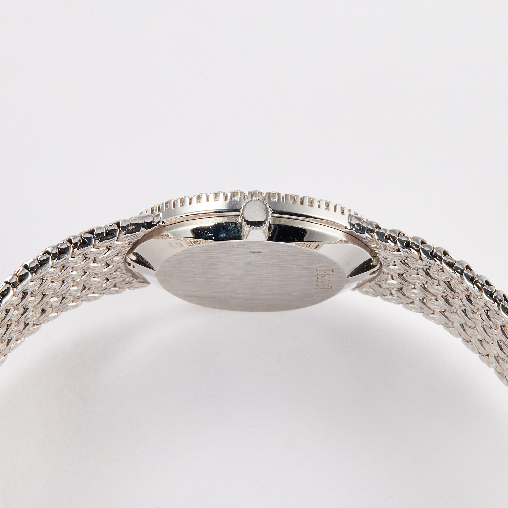 Vintage Oval White Gold Diamond Lapis Lazuli Dial 24mm Product Image 6