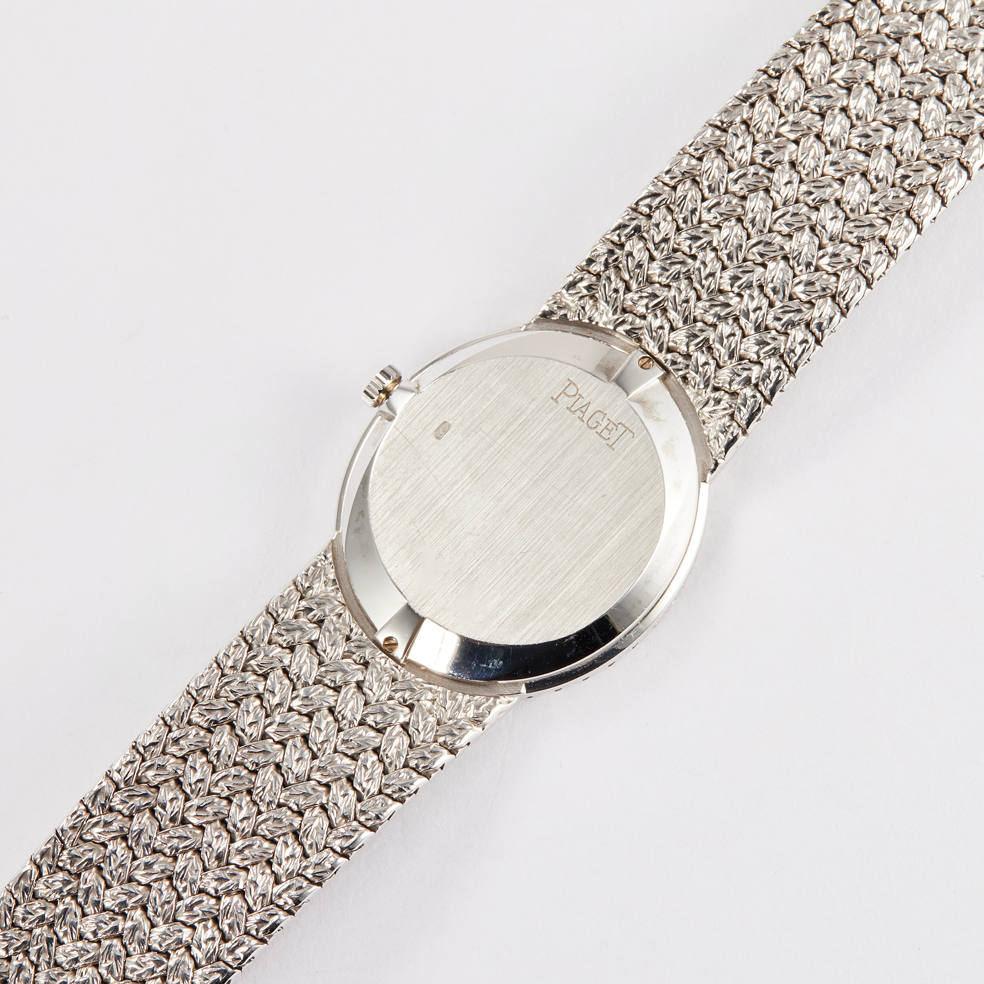 Vintage Oval White Gold Diamond Lapis Lazuli Dial 24mm Product Image 7