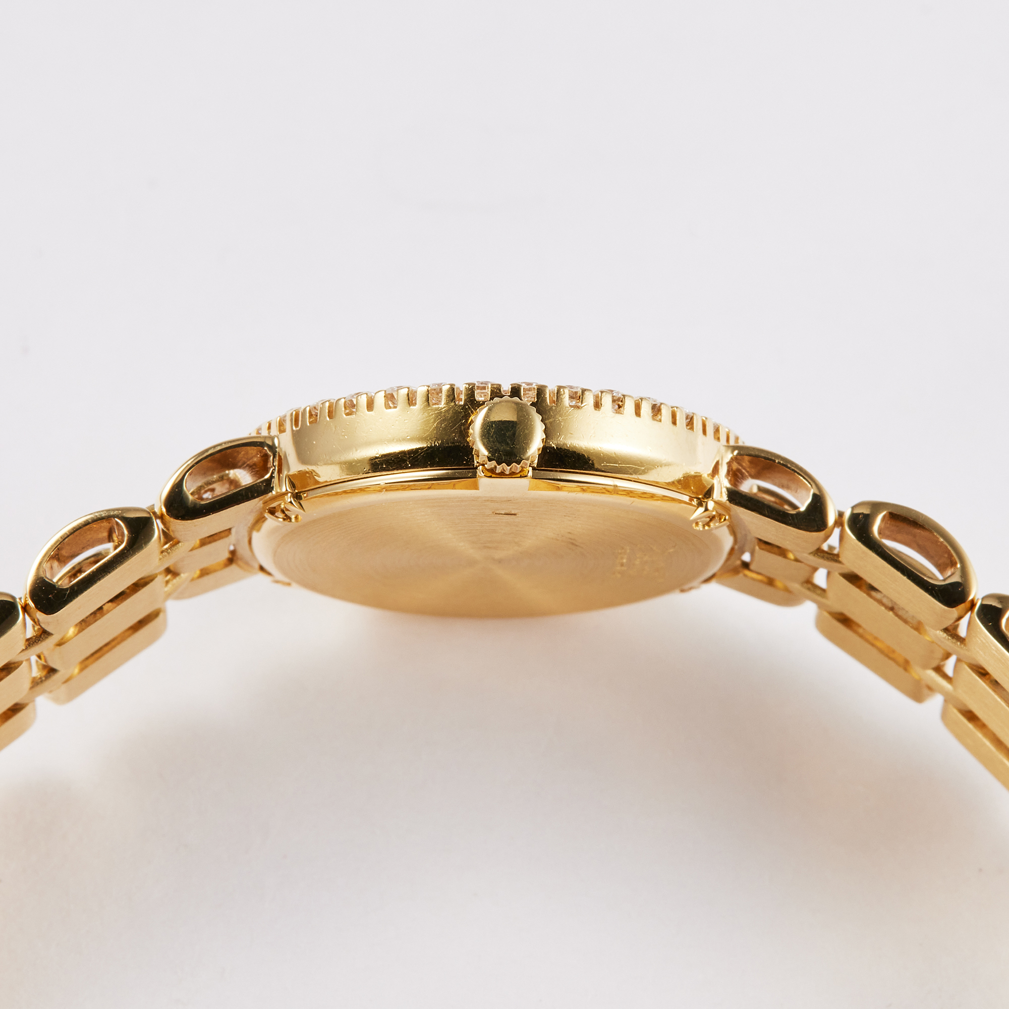 Vintage Yellow Gold Diamond Mother of Pearl Dial Product Image 6