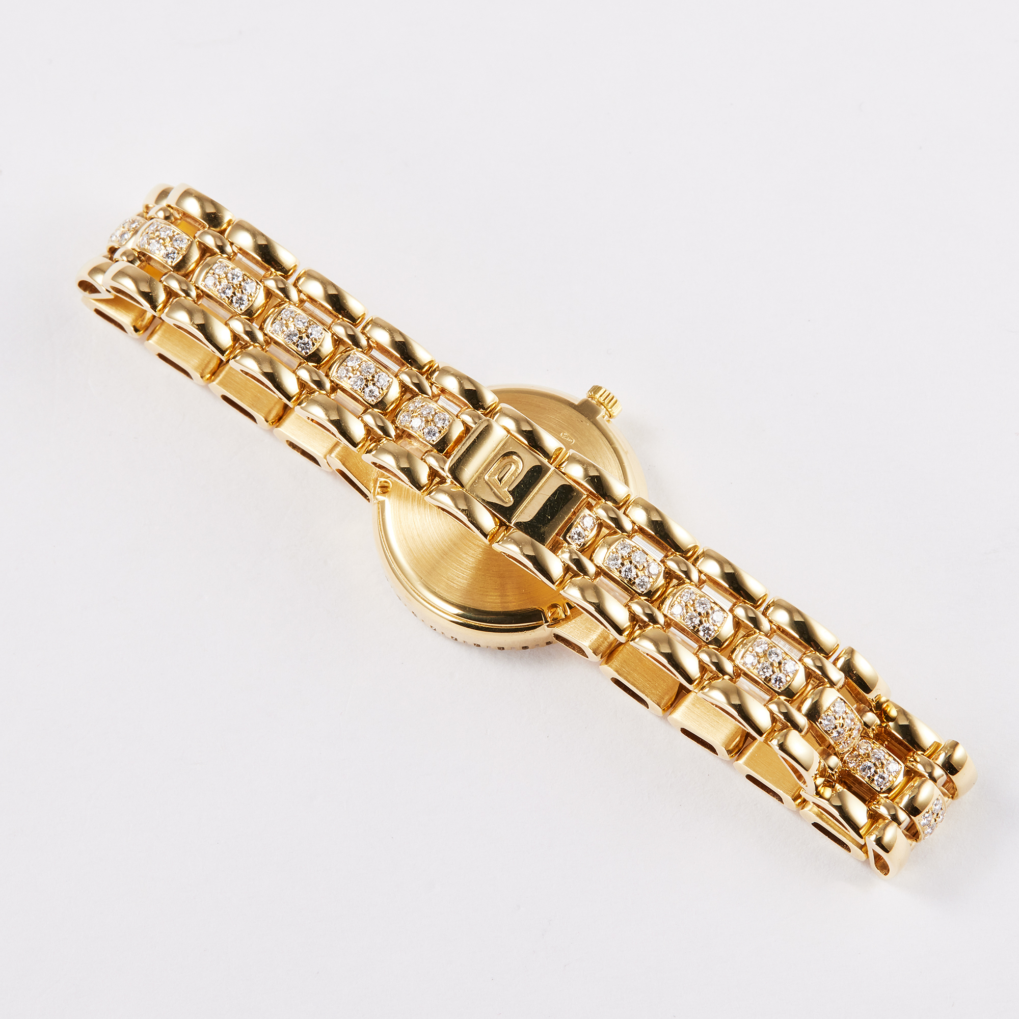 Vintage Yellow Gold Diamond Mother of Pearl Dial Product Image 8