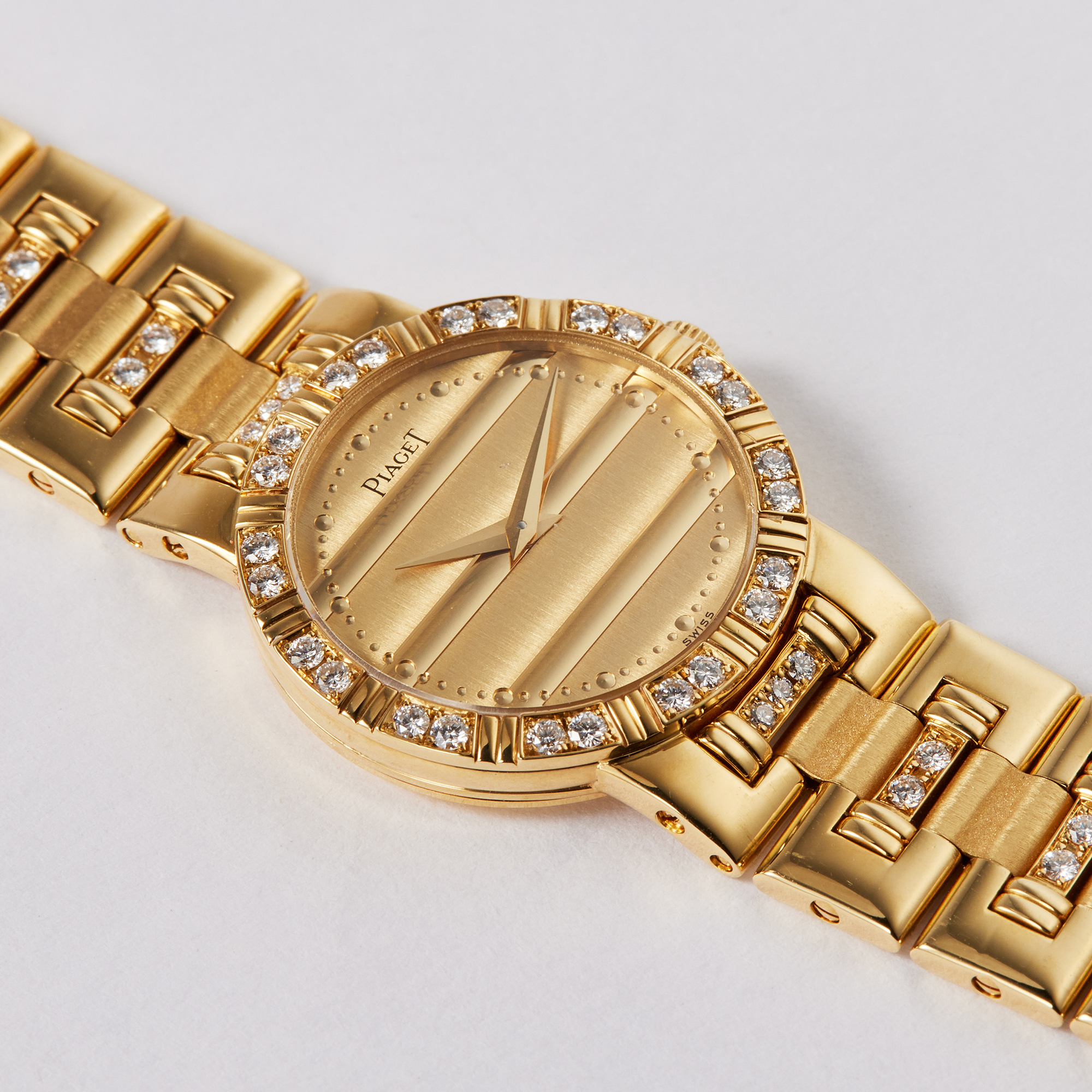 Vintage Yellow Gold Diamond Gold Dial Product Image 2