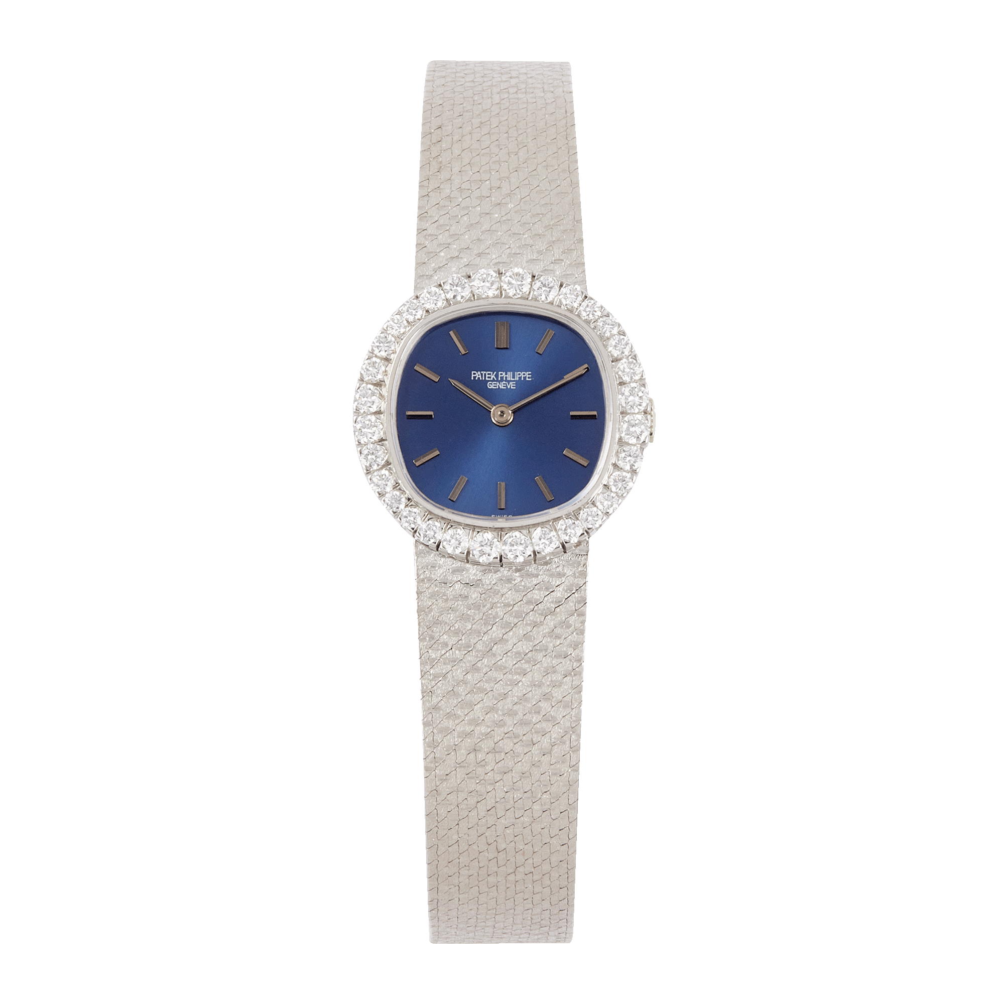 Vintage Lady Bracelet White Gold Diamond Blue Dial 31mm Product Image