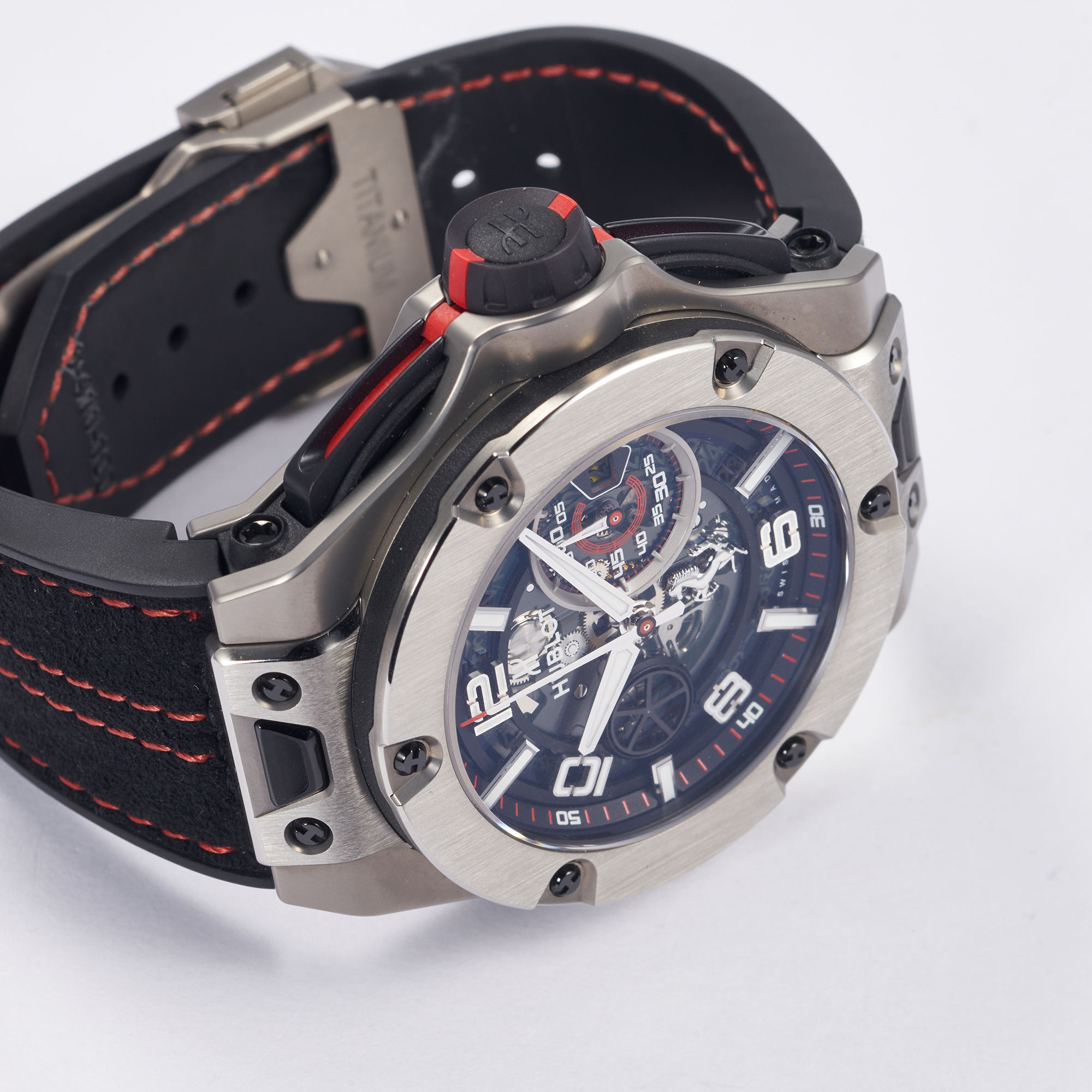 Big Bang "Ferrari" Unico Titanium Skeleton Dial 45mm Product Image 4