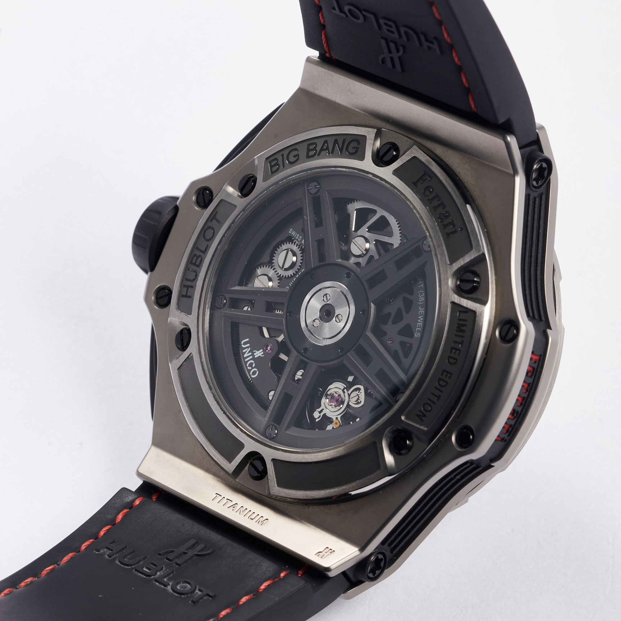 Big Bang "Ferrari" Unico Titanium Skeleton Dial 45mm Product Image 5